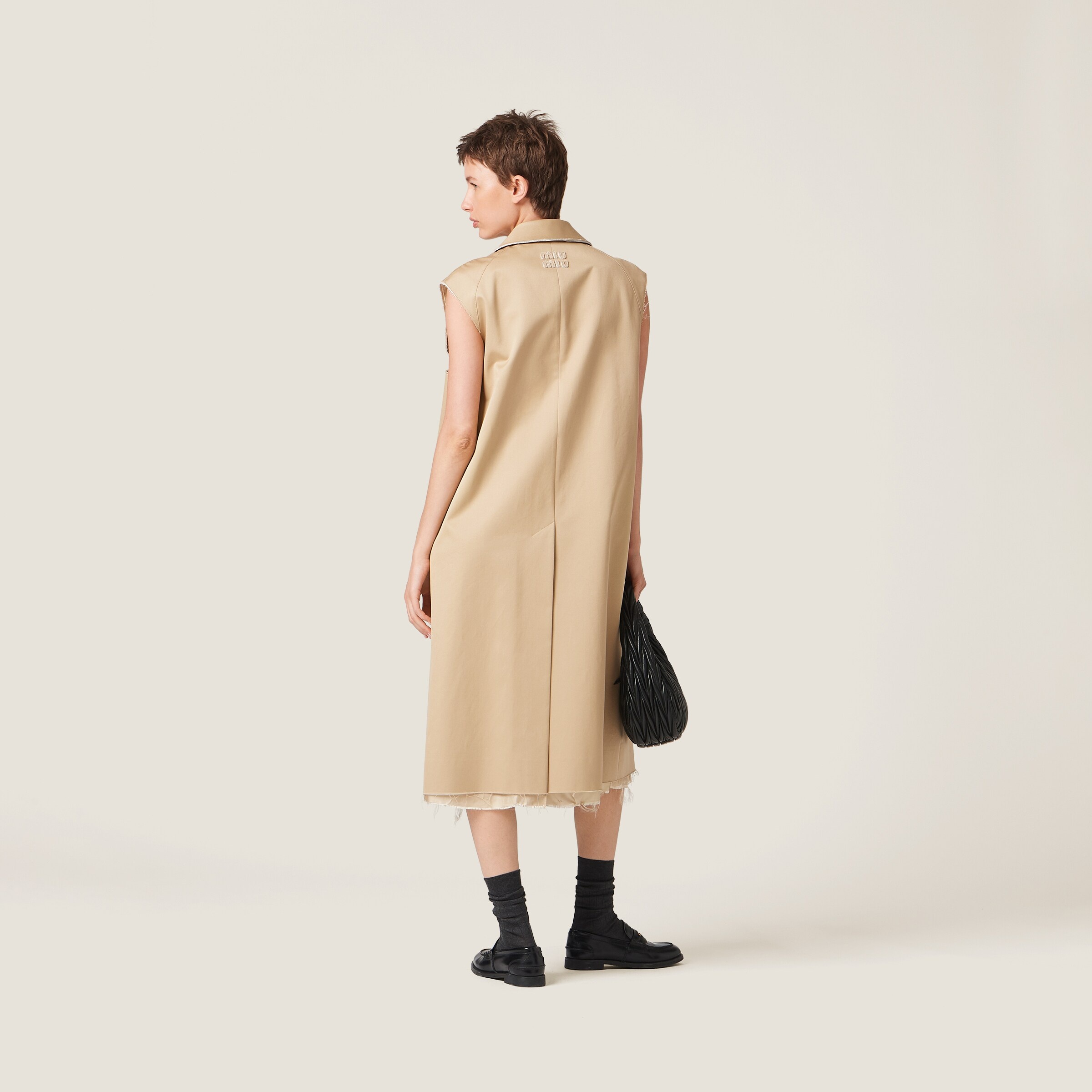 Single-breasted chino coat - 3