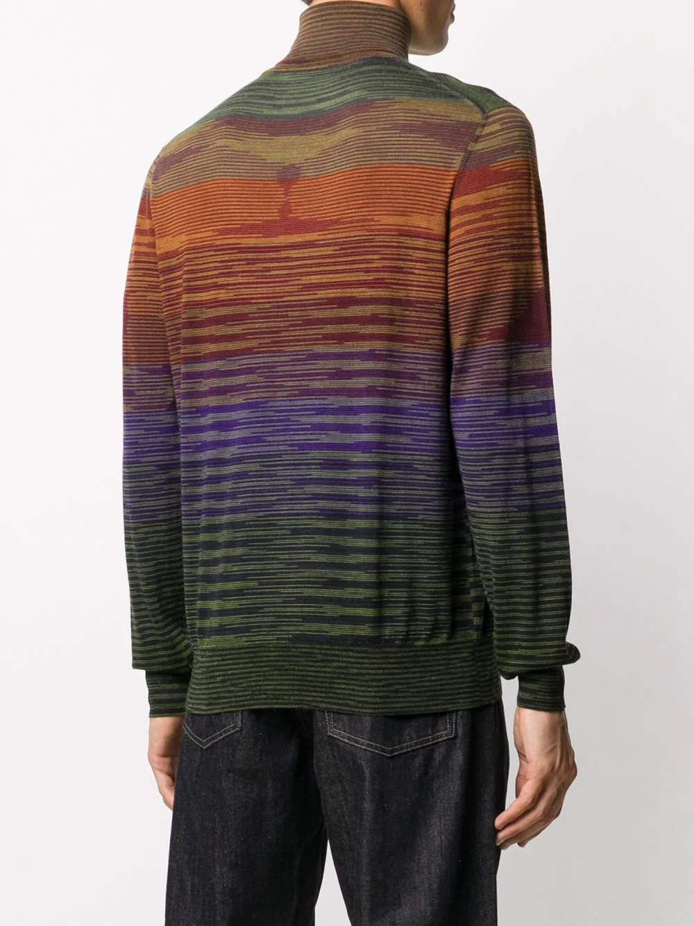 abstract high-neck jumper - 4