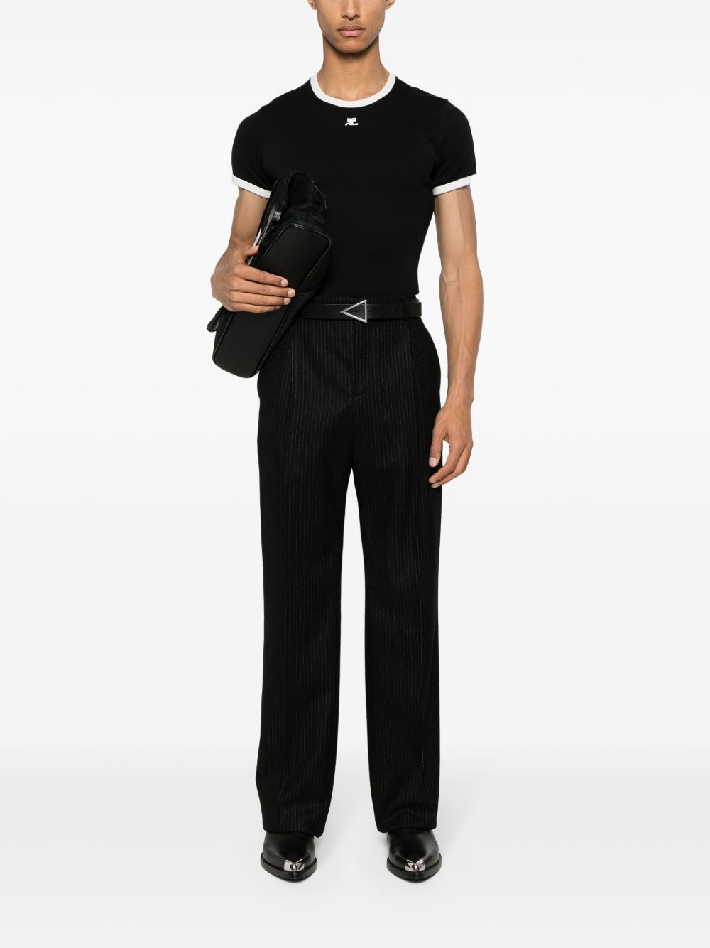 Contrast cotton T-shirt - 2
