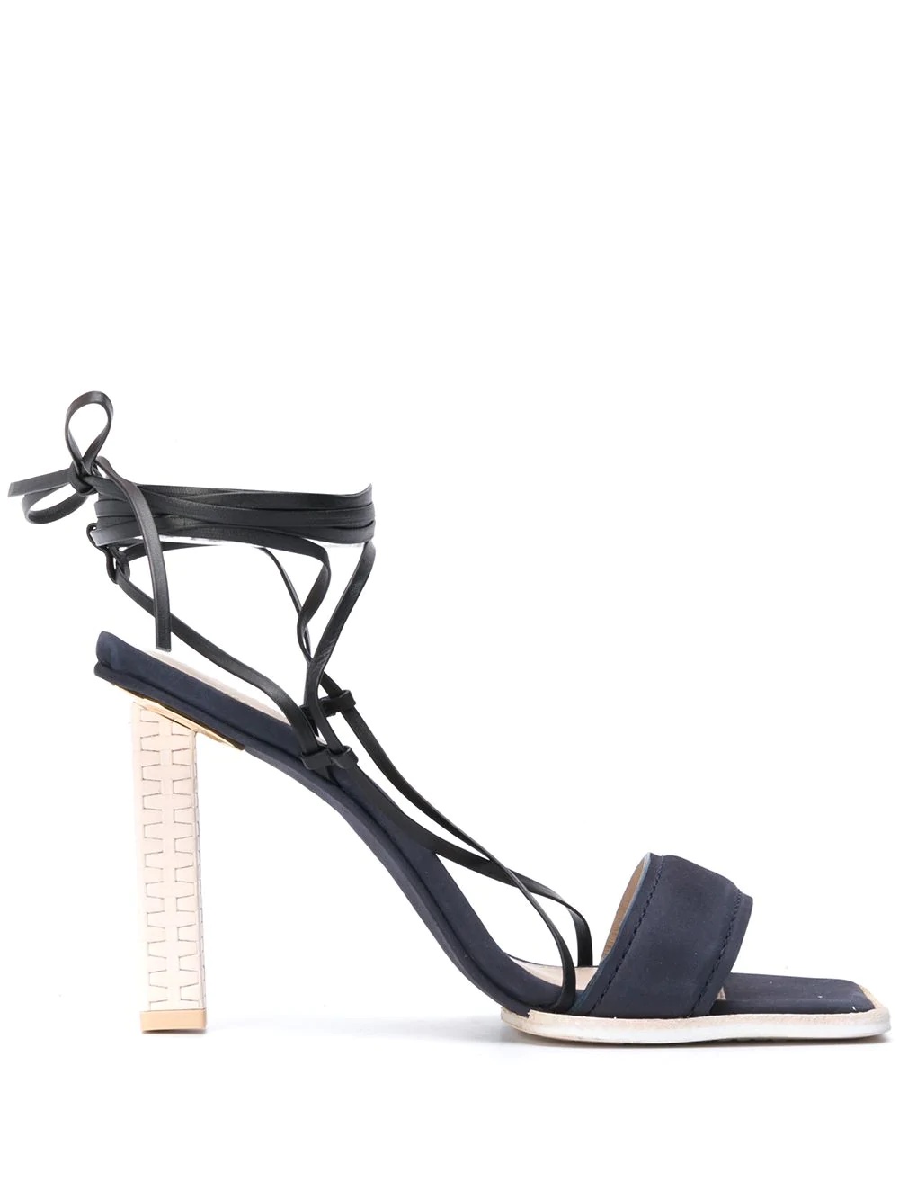 wrapped ankle sandals - 1