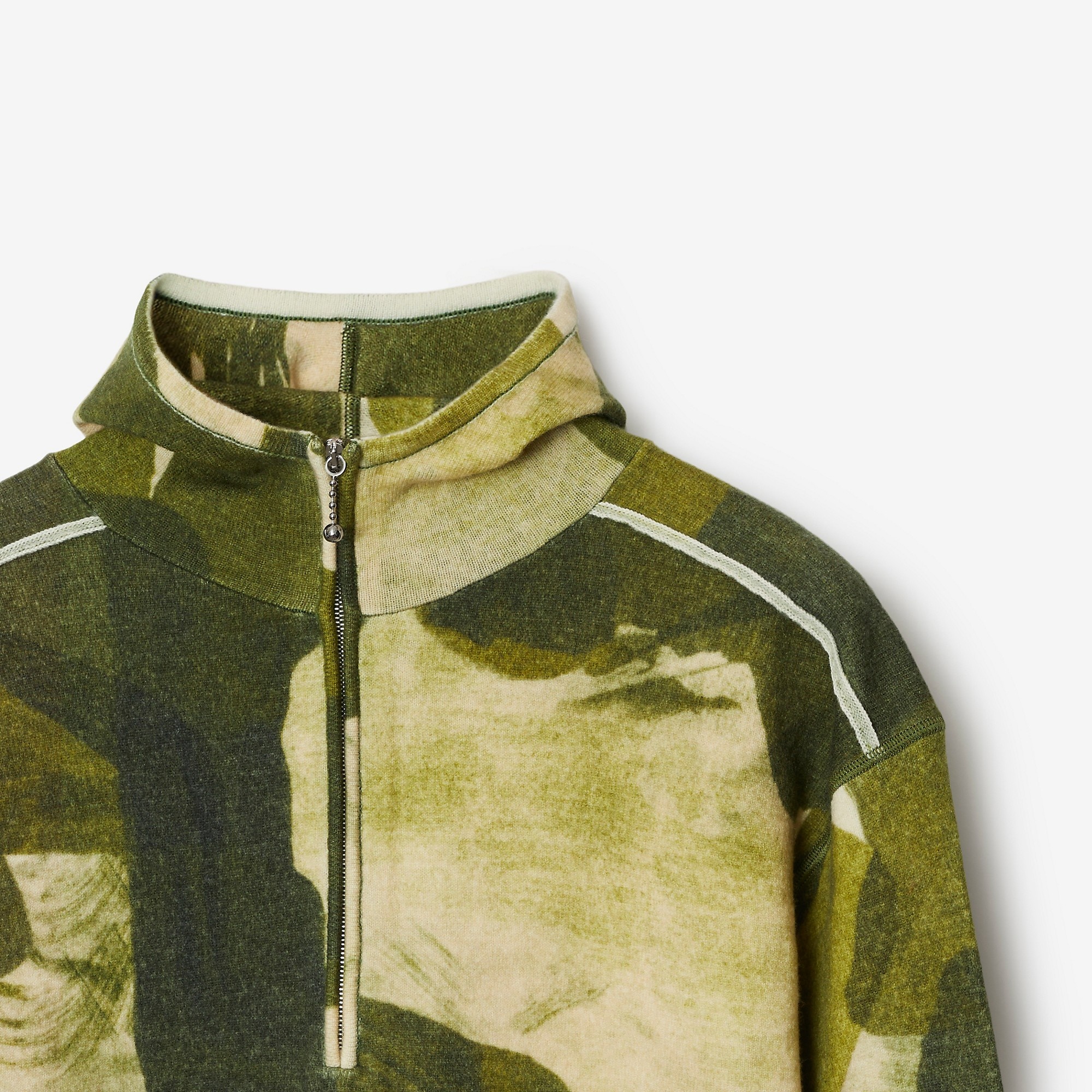 Camouflage Print Half-zip Hoodie - 6