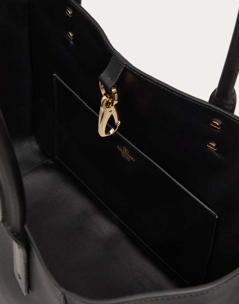 VLOGO SIDE SHOPPING BAG IN NAPPA CALFSKIN 7