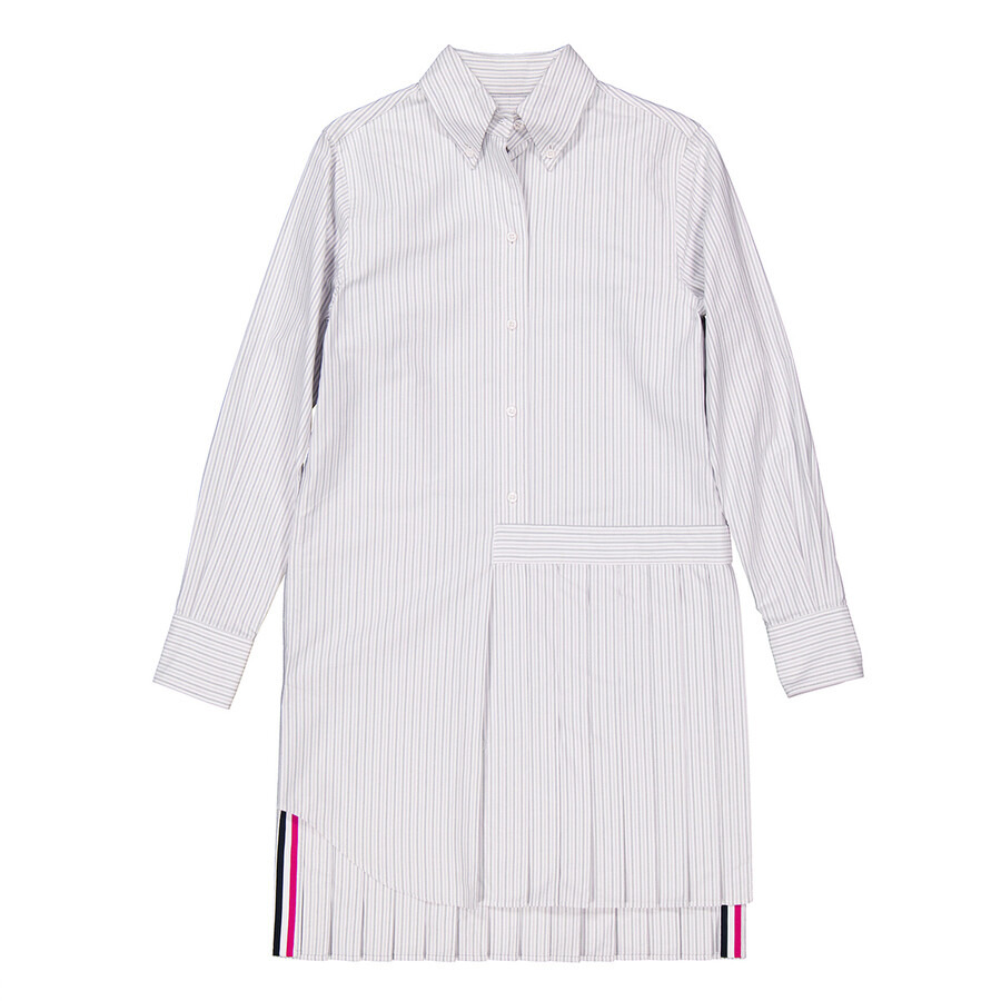 Thom Browne Oxford Stripe Oversized Shirtdress - 2