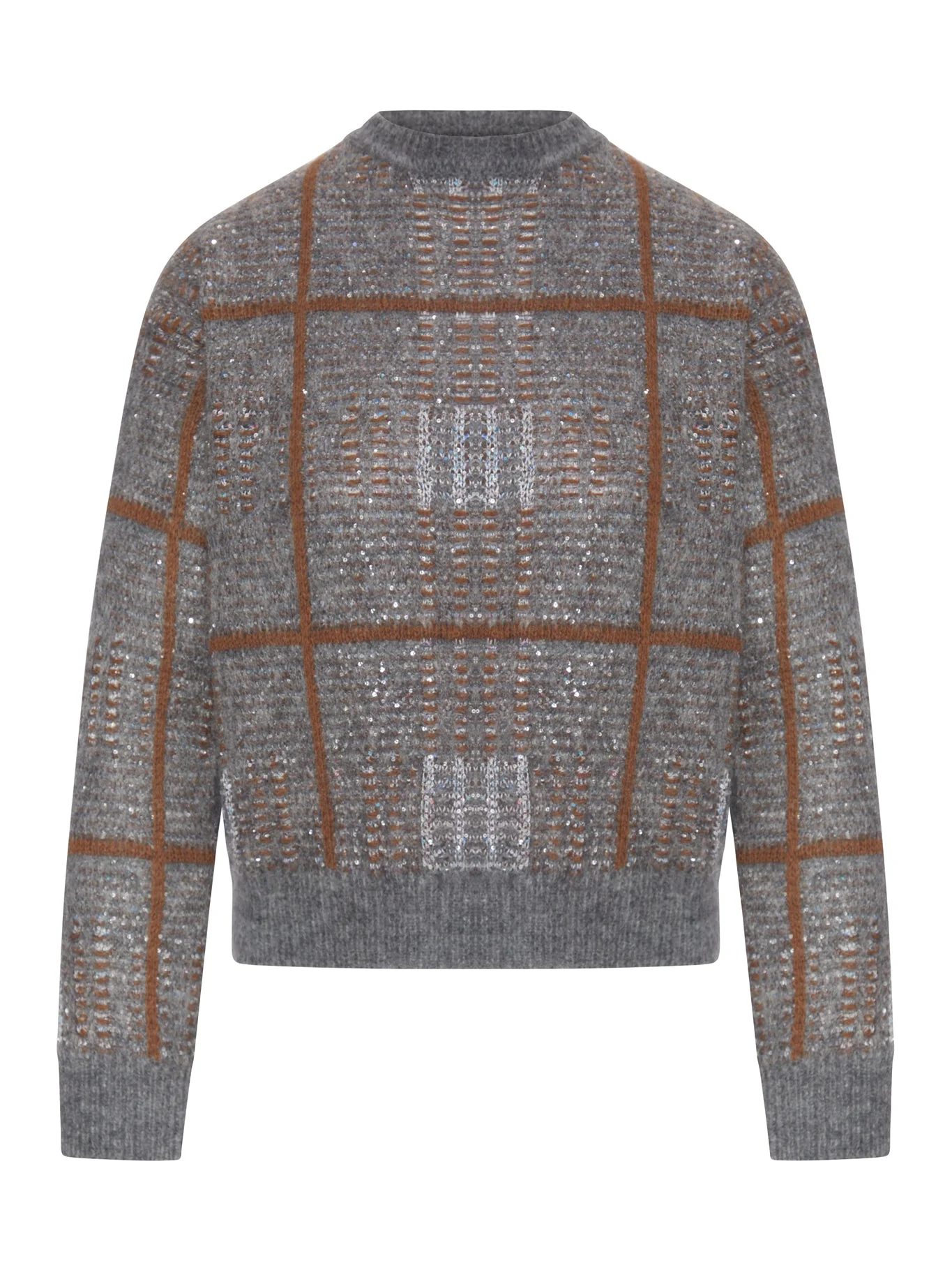 BOXY WOOL, MOHAIR, AND CASHMERE SWEATER - 1