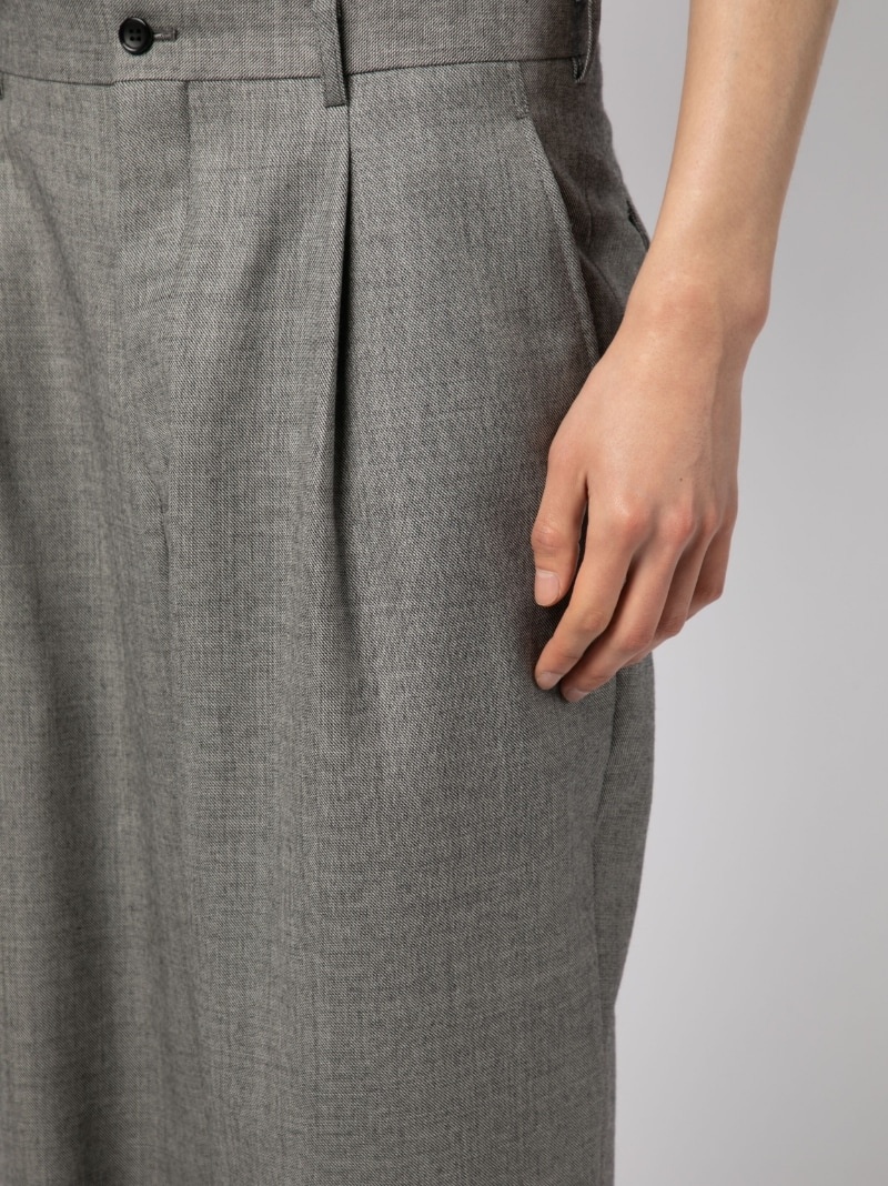 classic pleated wool trousers - 5