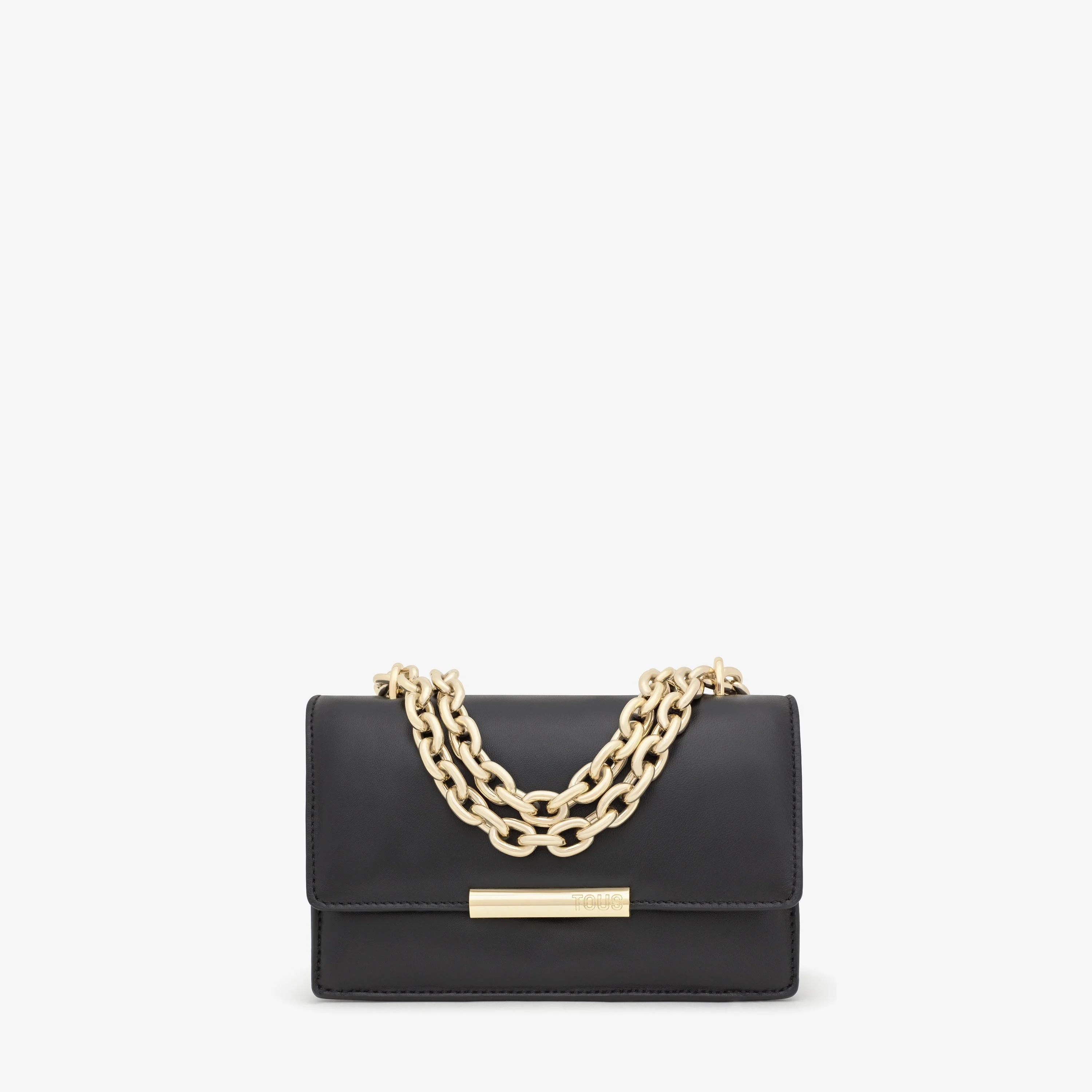 Small black leather Crossbody bag Audree Leather - 1