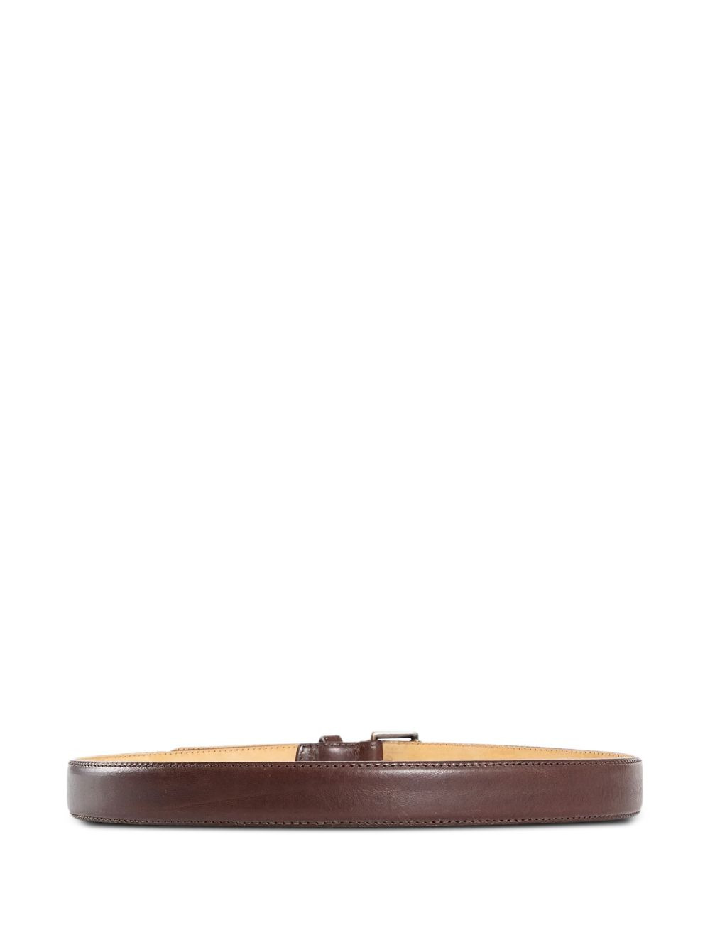 debossed-logo calfskin belt - 2