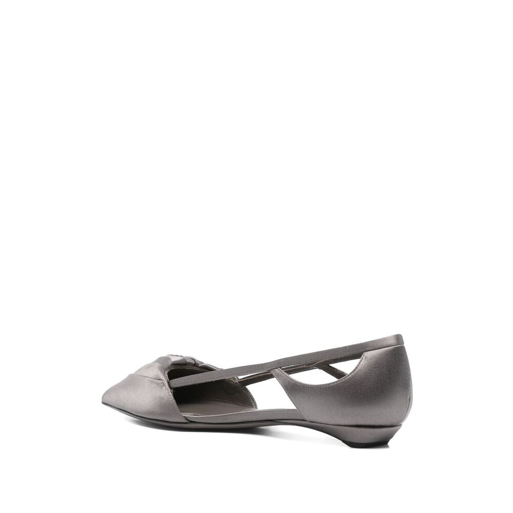 Prada Grey Ballet Flats Women - 2