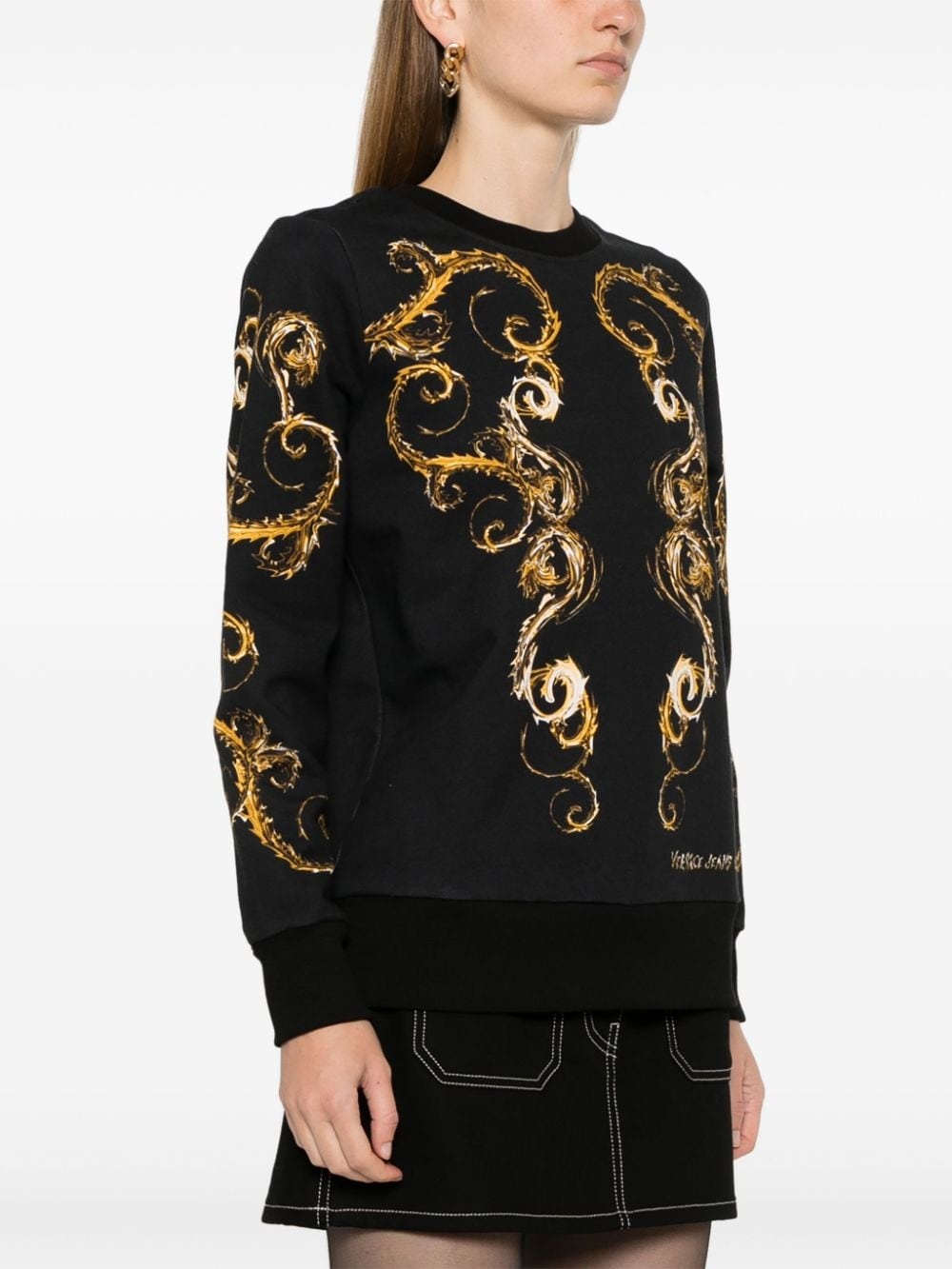 Barocco-print sweatshirt - 3