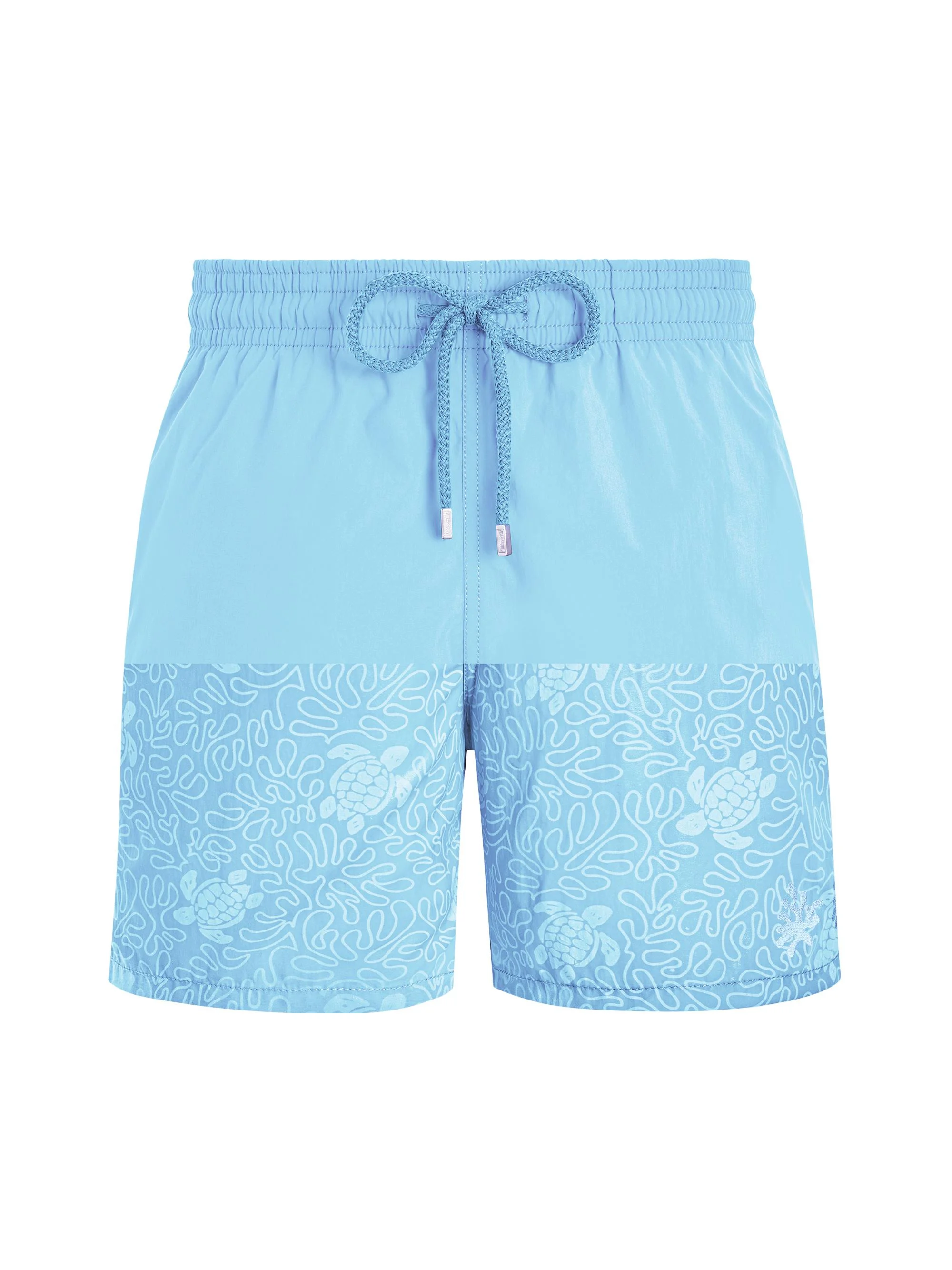 Men's Aqua Splash Water-Reactive Graphic Swim Trunks - Blue - 1
