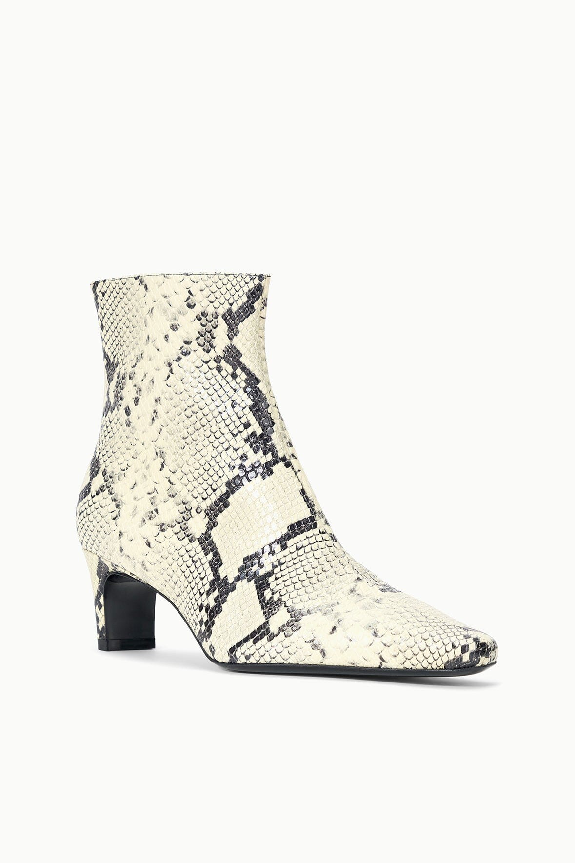 STAUD WALLY ANKLE BOOT WHITE SNAKE - 3