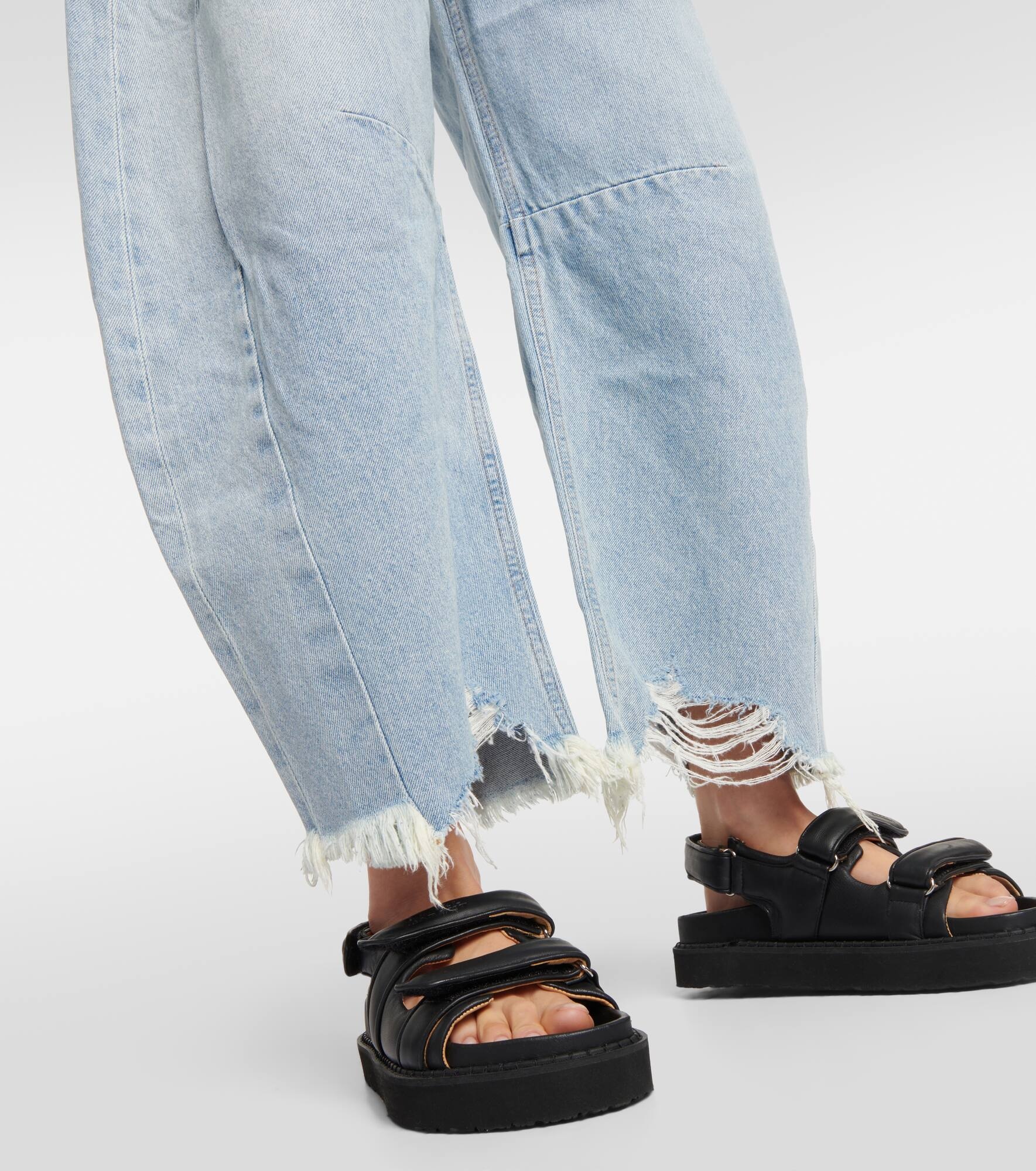 Horseshoe wide-leg jeans - 5