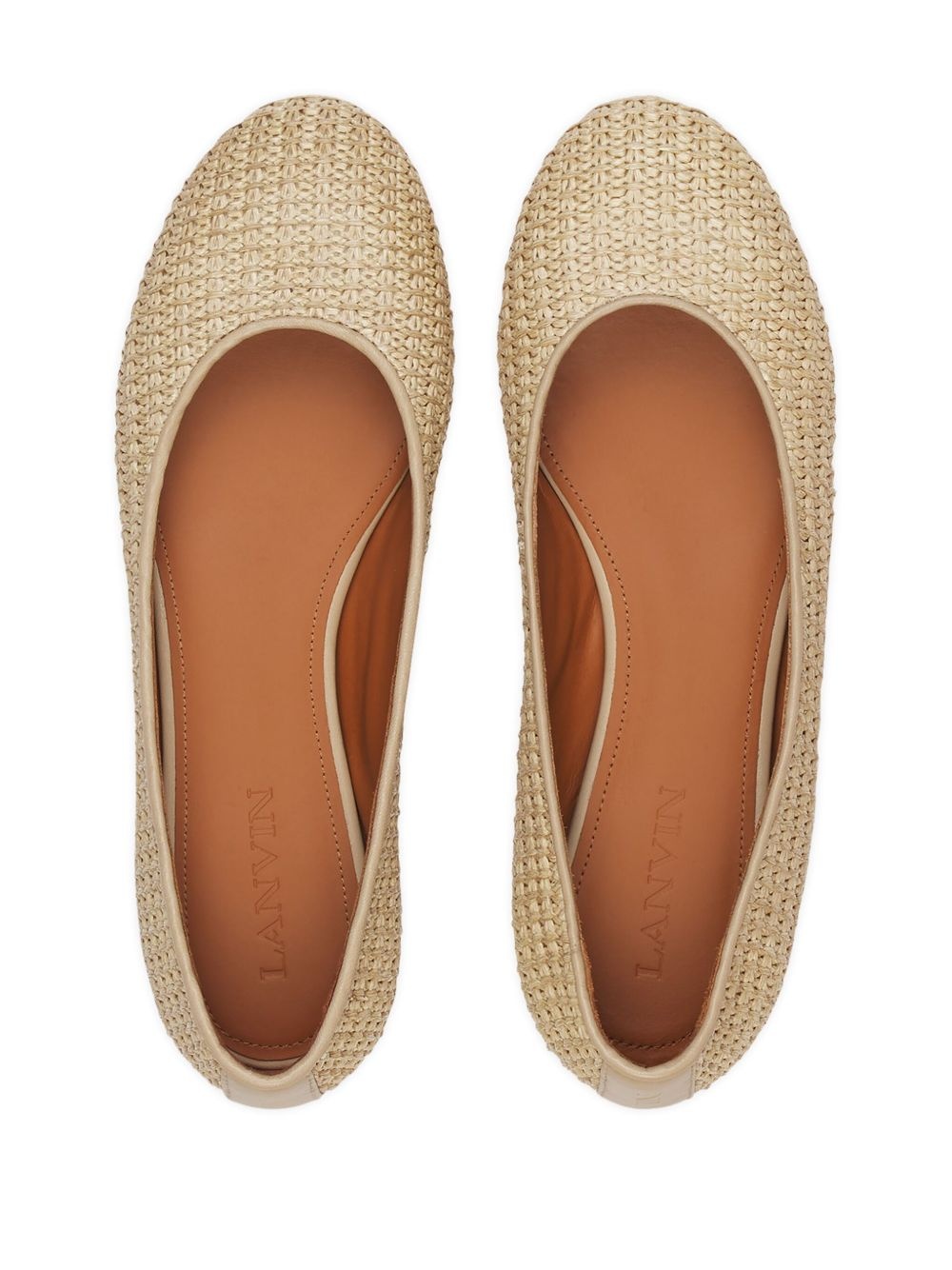 raffia ballet flats - 4