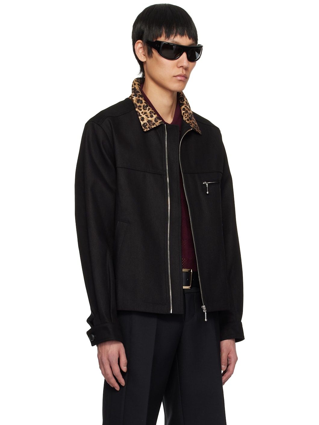 Black Organic Denim Utility Jacket - 2