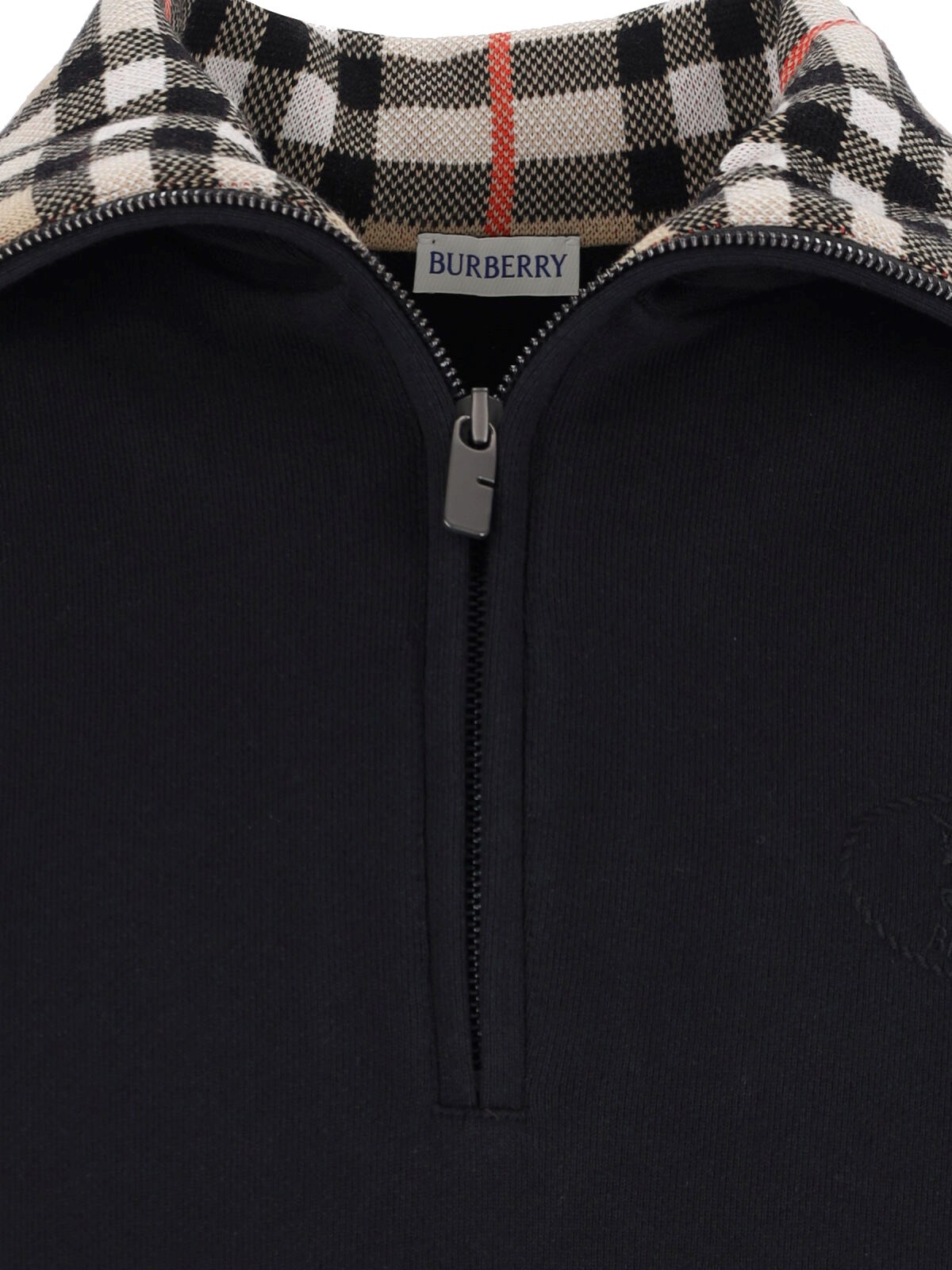 'CHECK' ZIP SWEATER - 3