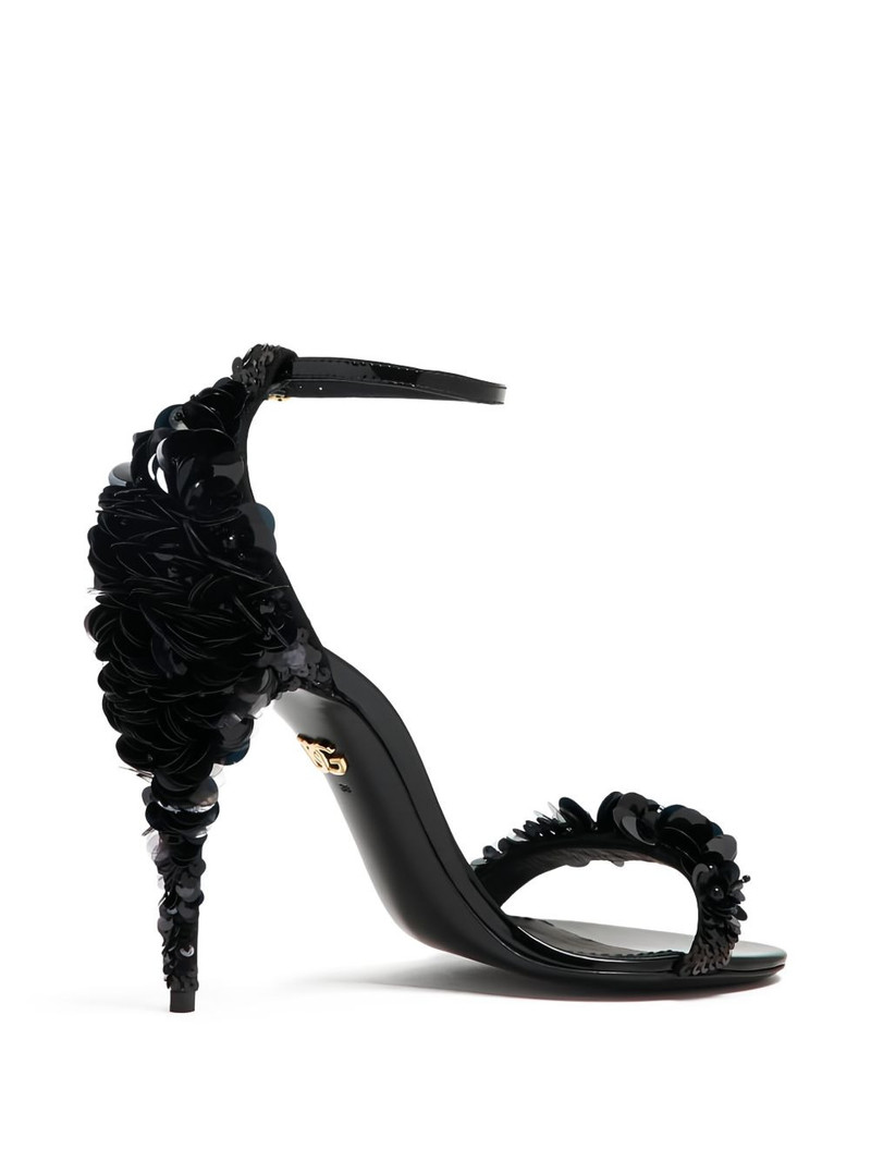 110mm sequin-embellished stiletto sandals 3