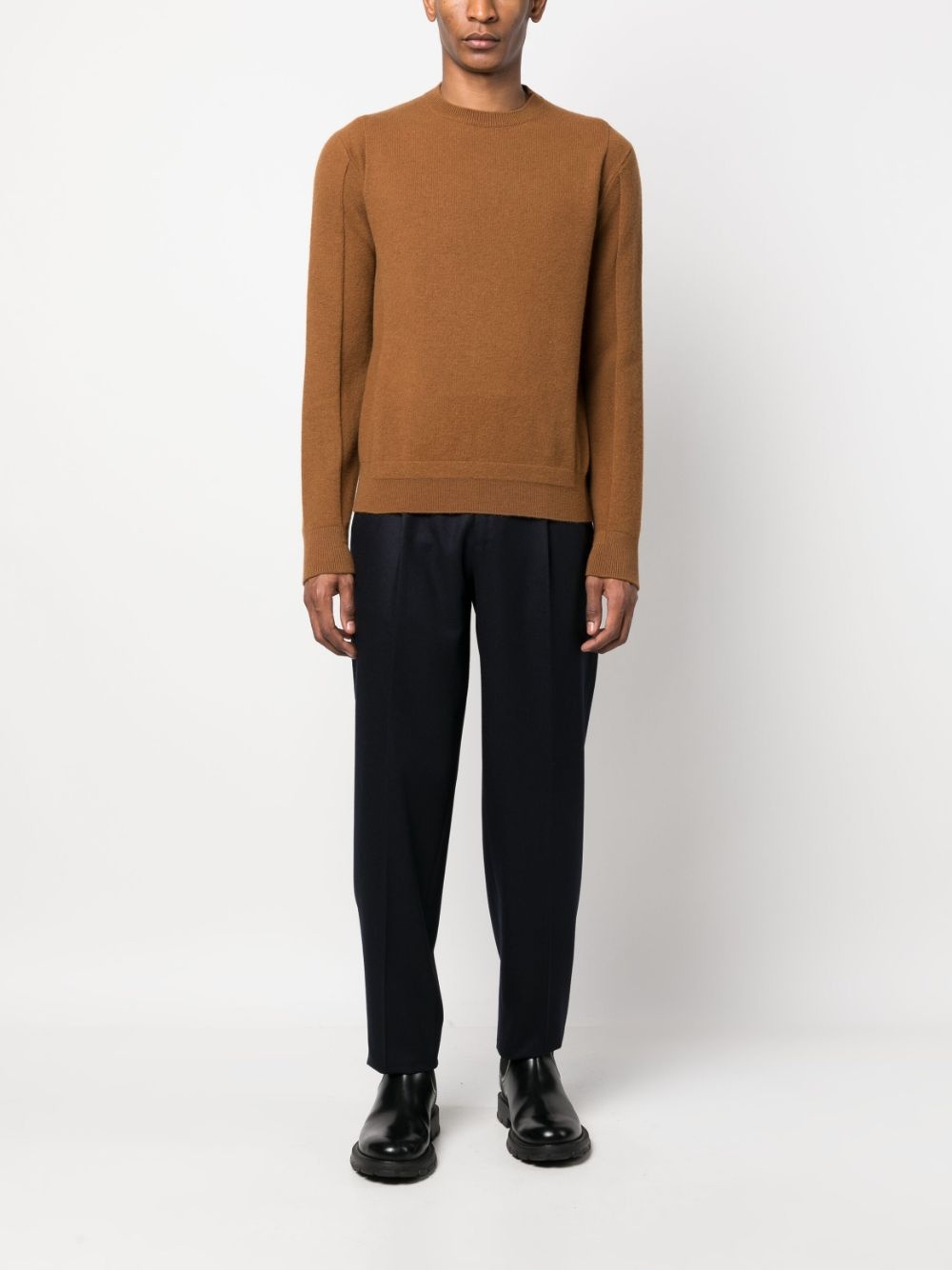 crew-neck wool-cashmere jumper - 2