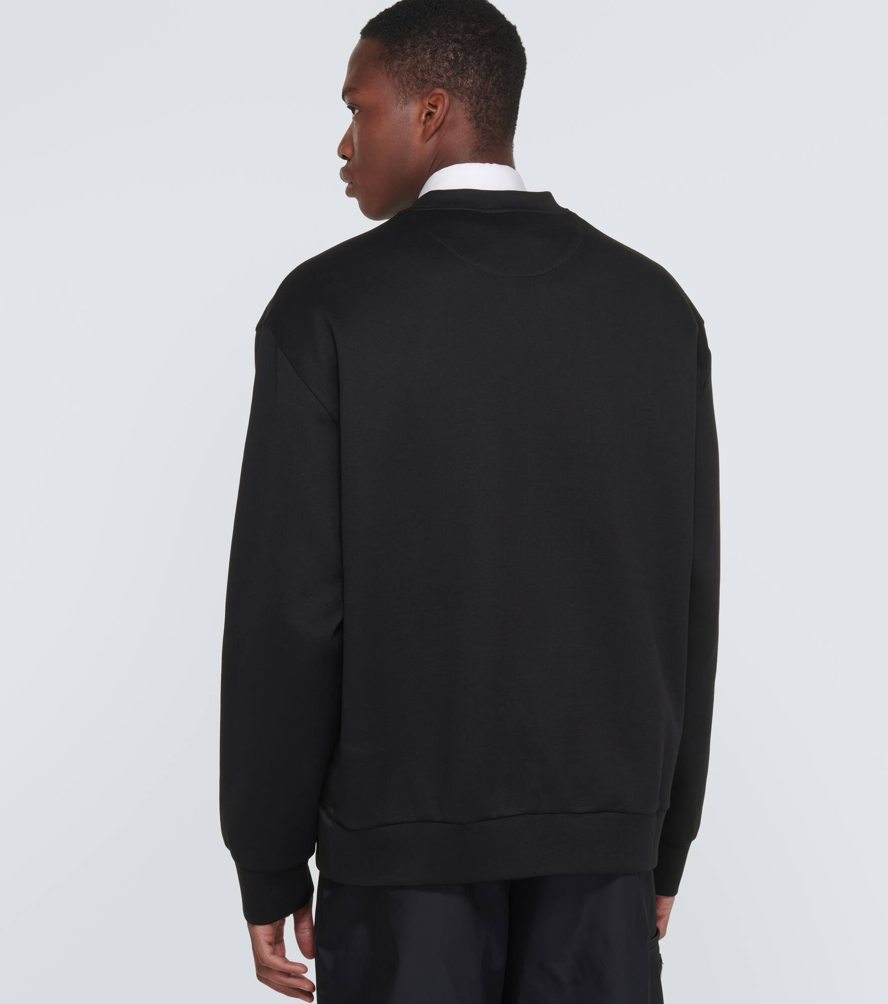 Logo cotton-blend sweatshirt - 4