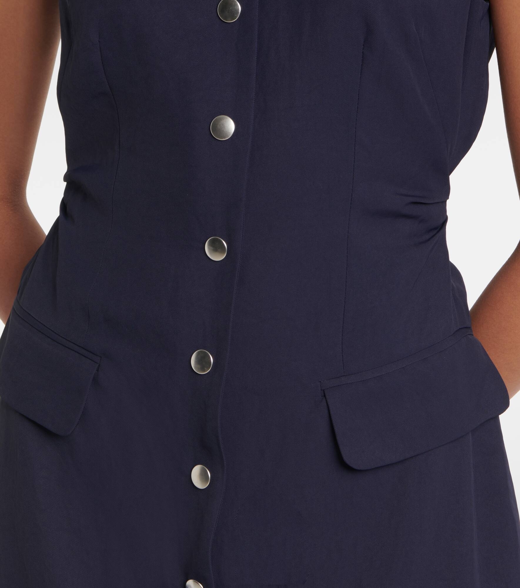Gabardine midi dress - 5