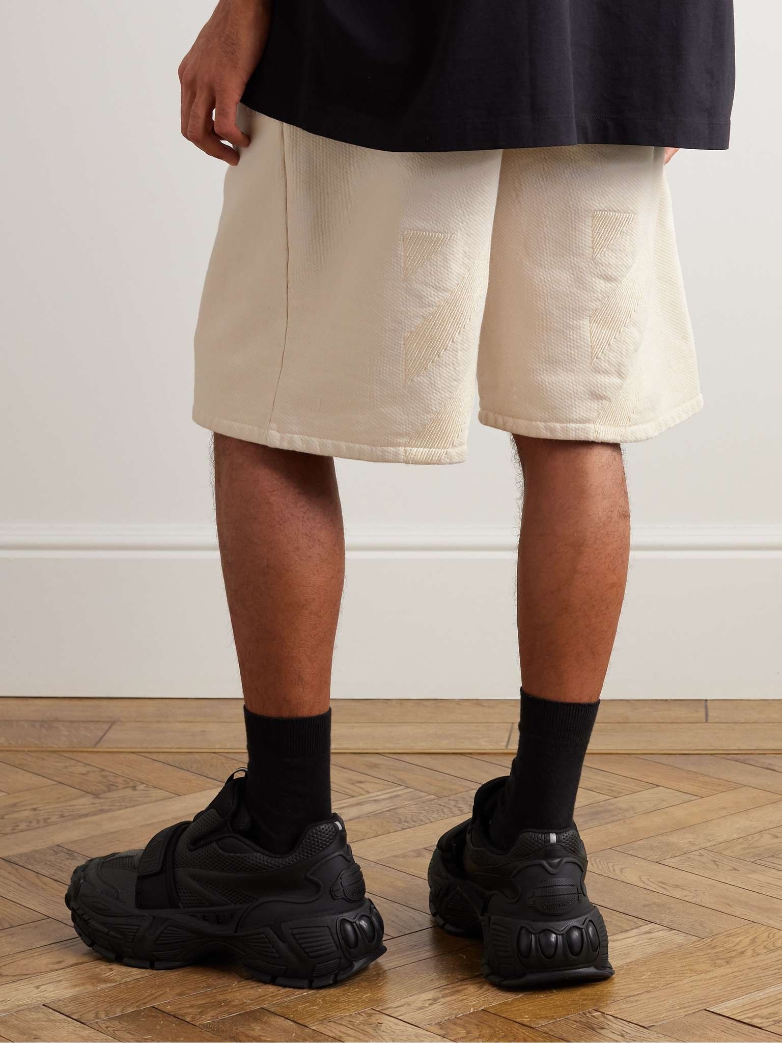 Cornely Embroidered Cotton-Jersey Shorts - 3