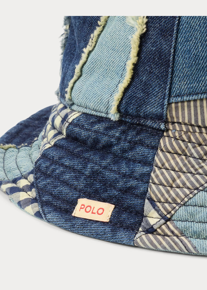 Patchwork Denim Bucket Hat 3