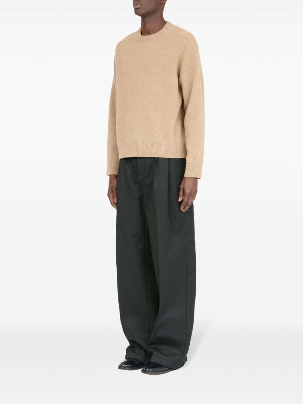 crew-neck wool jumper - 6