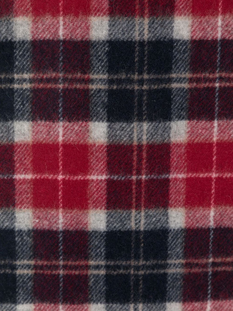 Barbour tartan-check wool scarf outlook