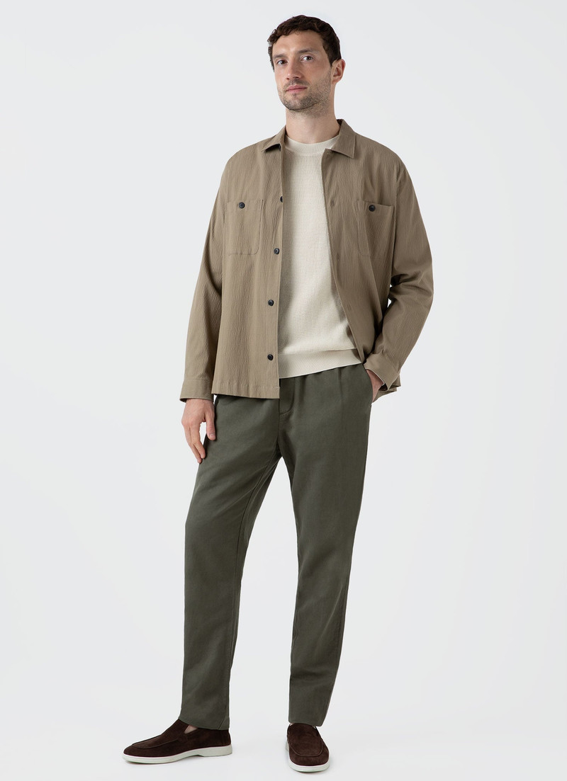 Sunspel Waffle Stitch Crew Neck Jumper outlook