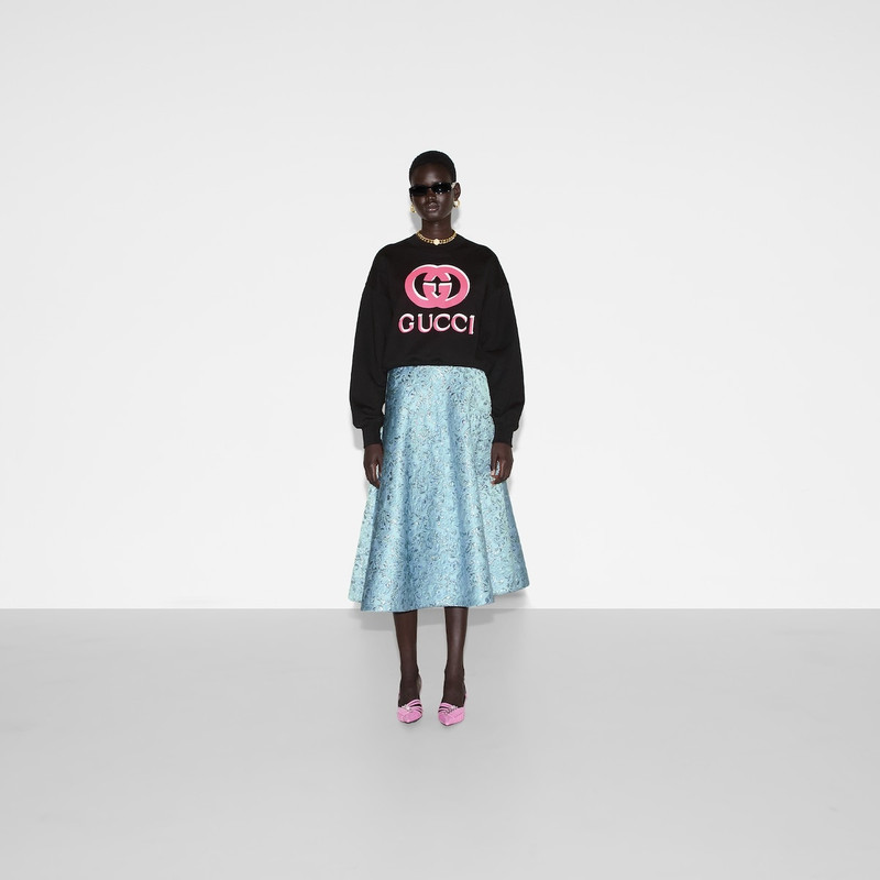 GUCCI Cotton jersey printed sweatshirt outlook