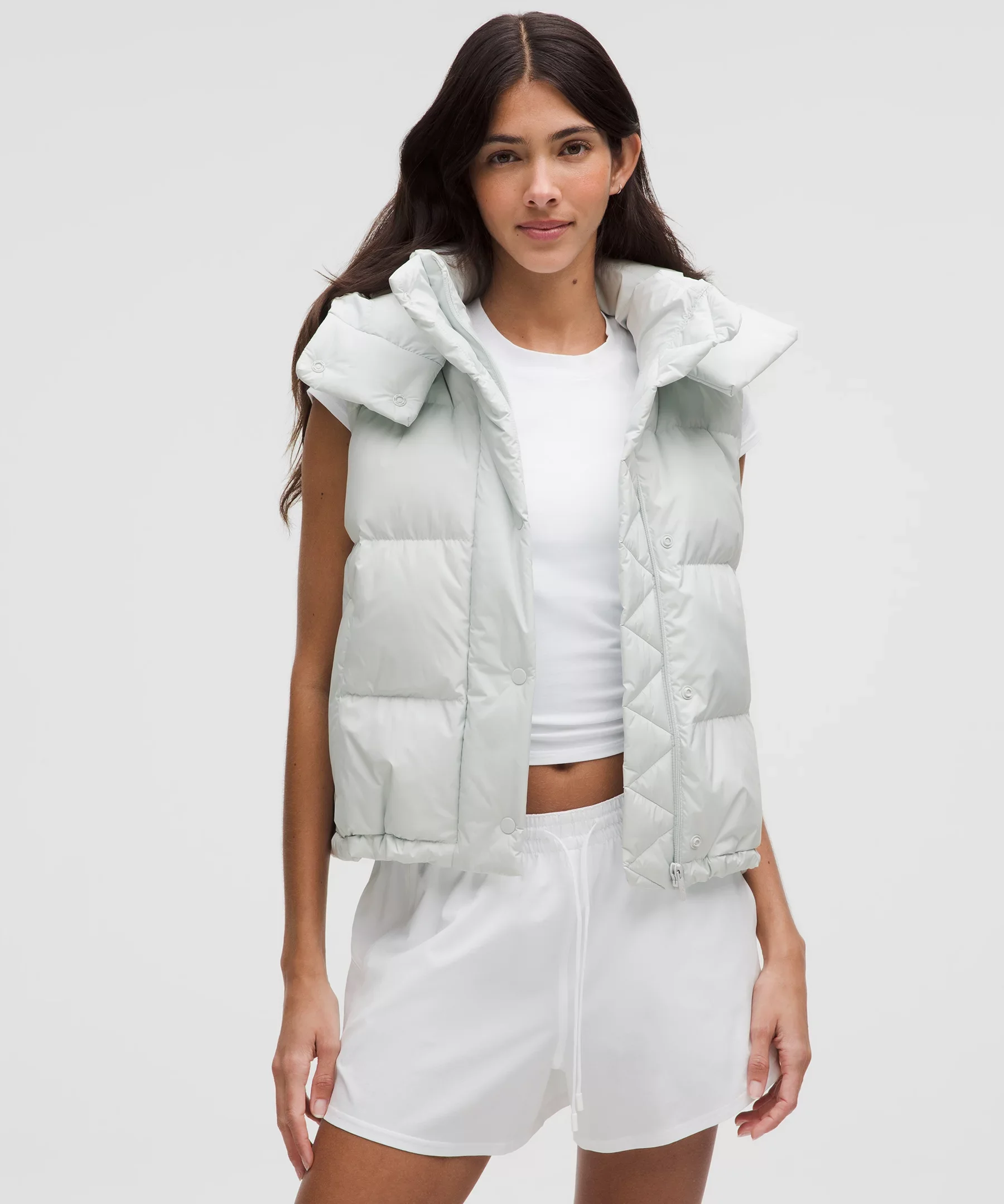 Wunder Puff 600-Down-Fill Cropped Vest - 1