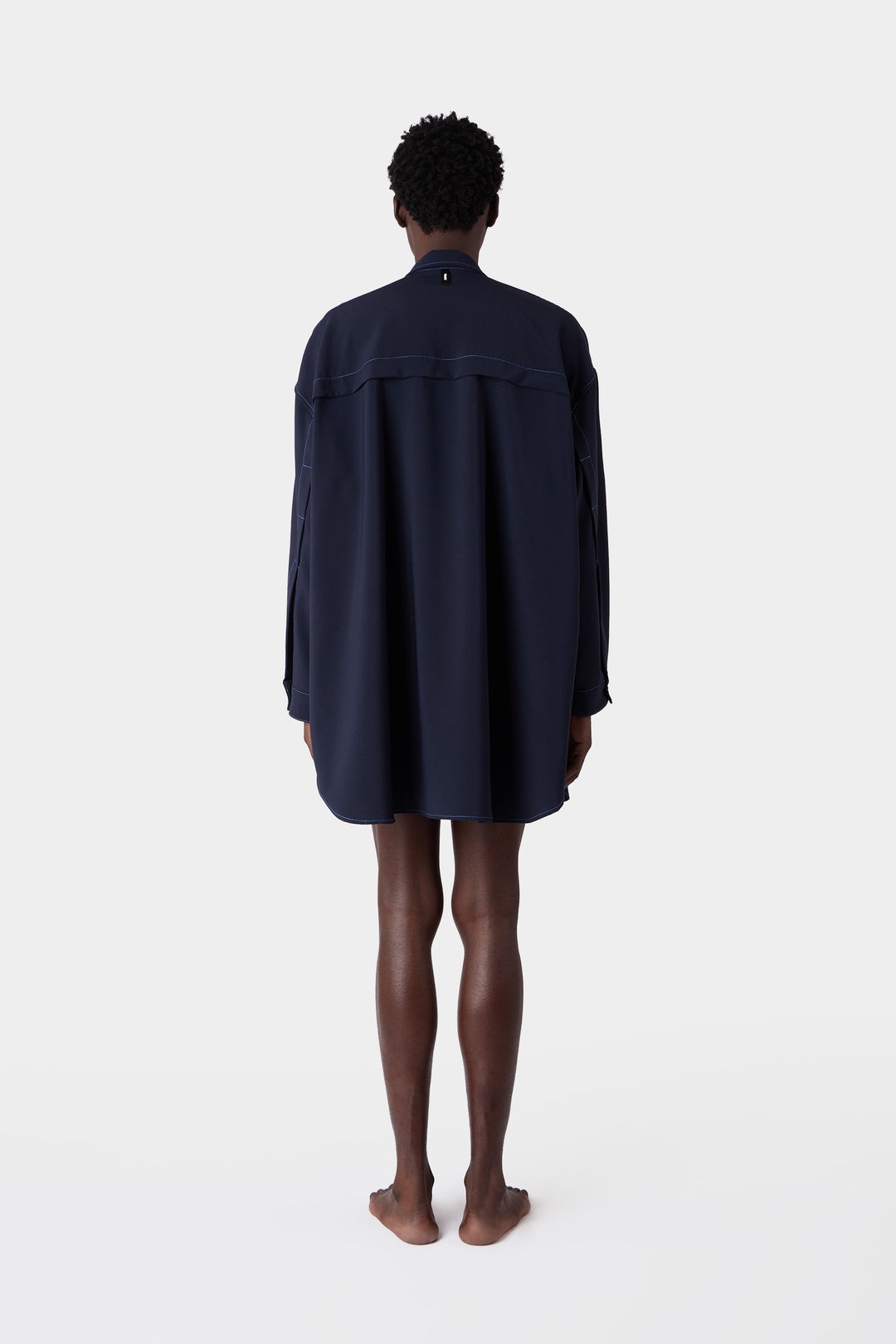 MEGA OVER SHIRT / dark blue - 4