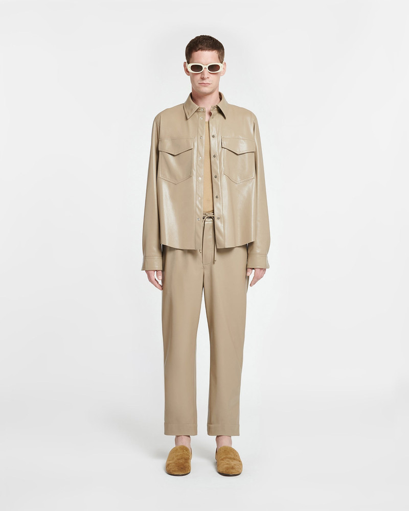 Nanushka Okobor™ Alt-Leather Shirt outlook