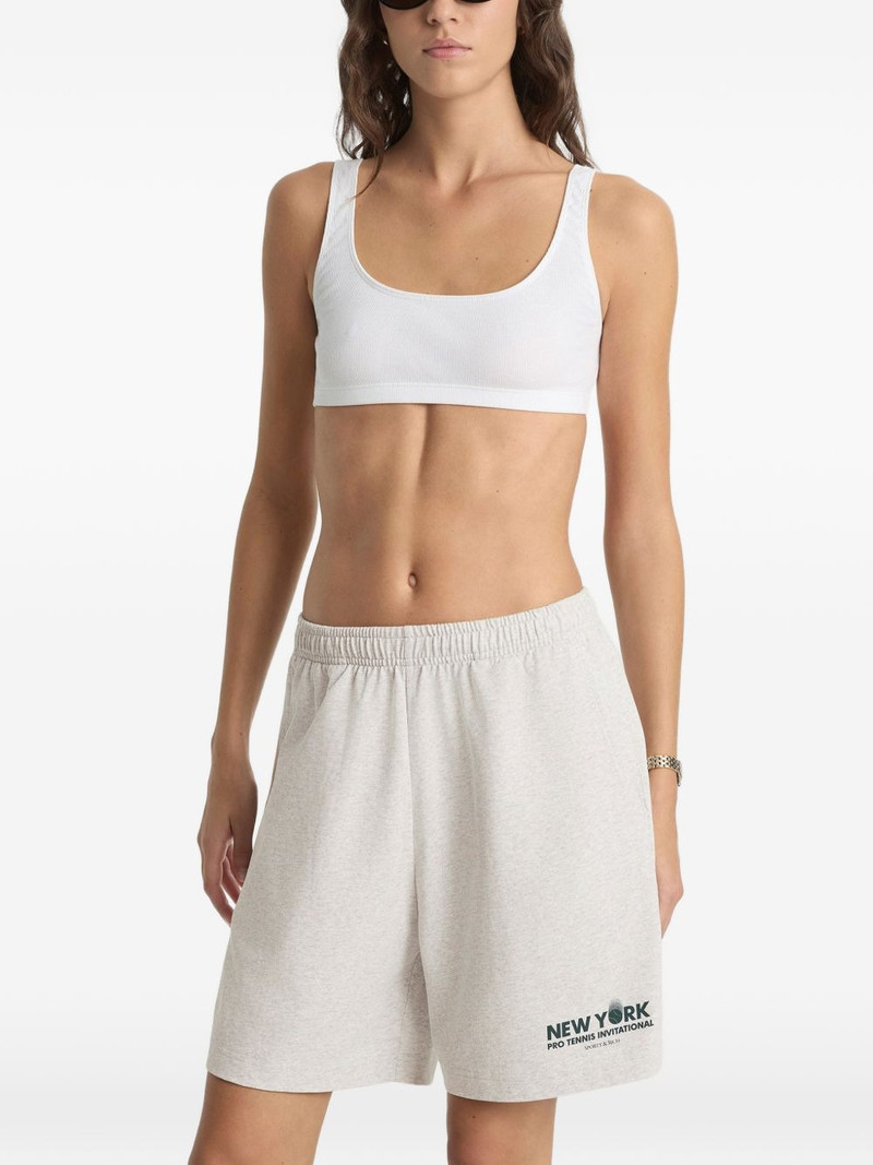 elasticated printed track shorts 3