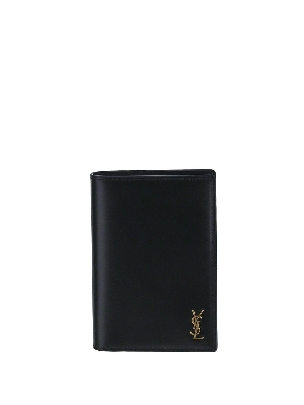 ★Saint Laurent★ Smooth leather monogram passport wallet bl Saint Laurent Monogram Metalassé Bifold Wallet | Harrods US