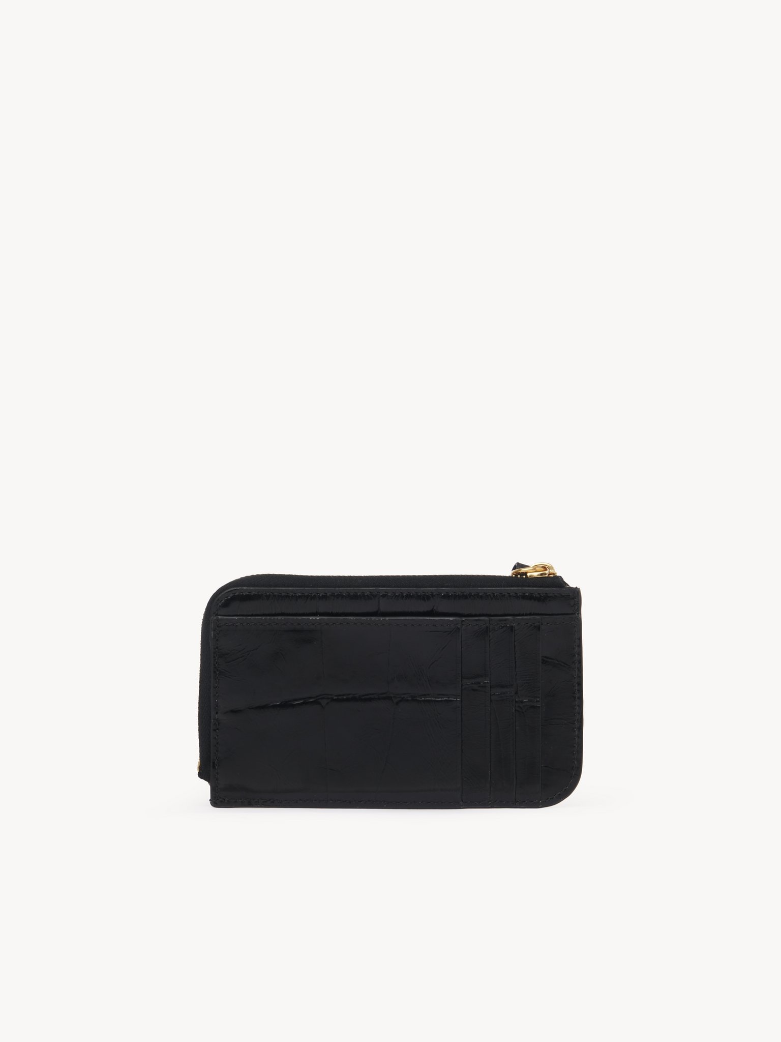 ALPHABET WALLET IN CROCO-EFFECT LEATHER - 4
