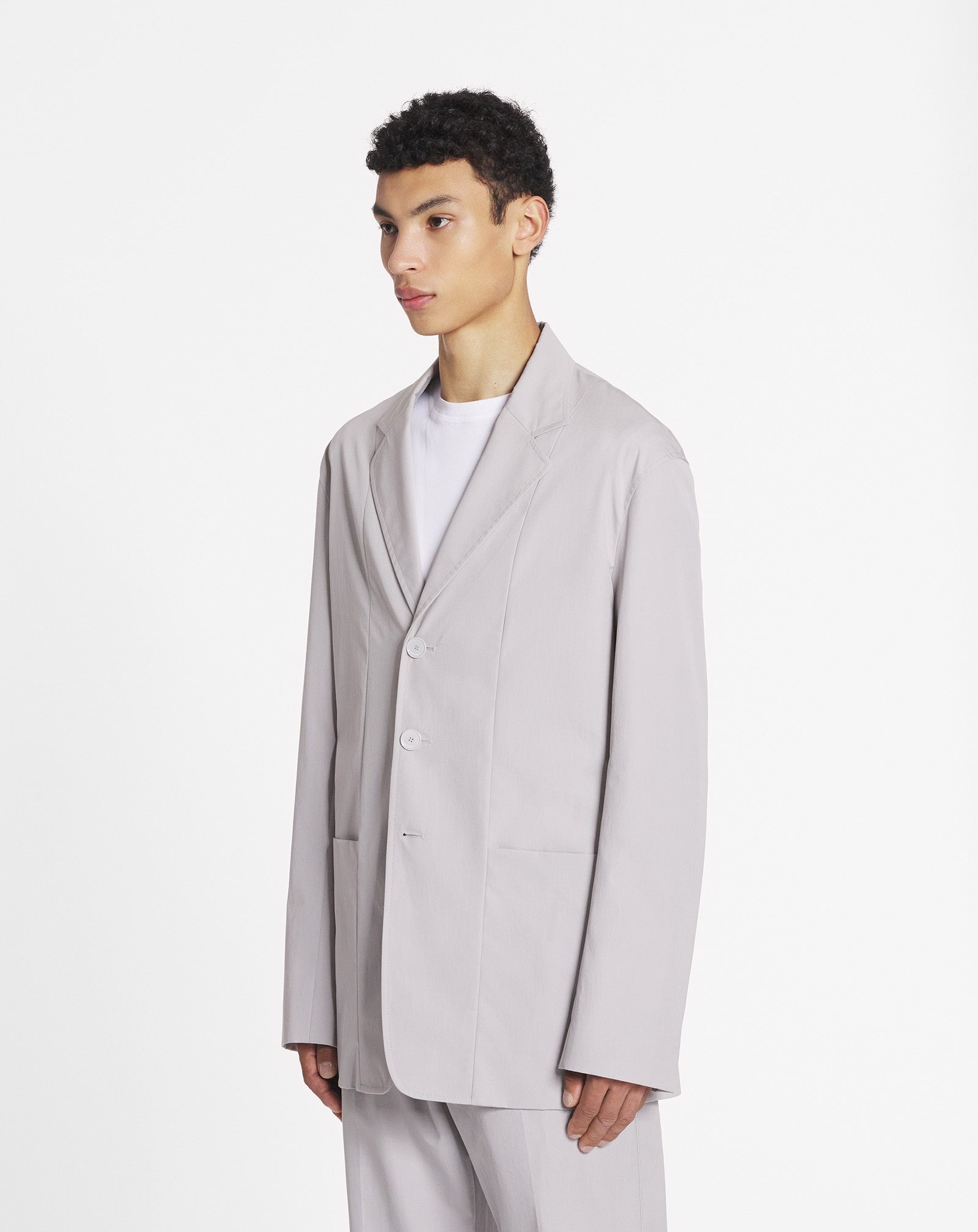 STRAIGHT FIT COTTON JACKET - 3