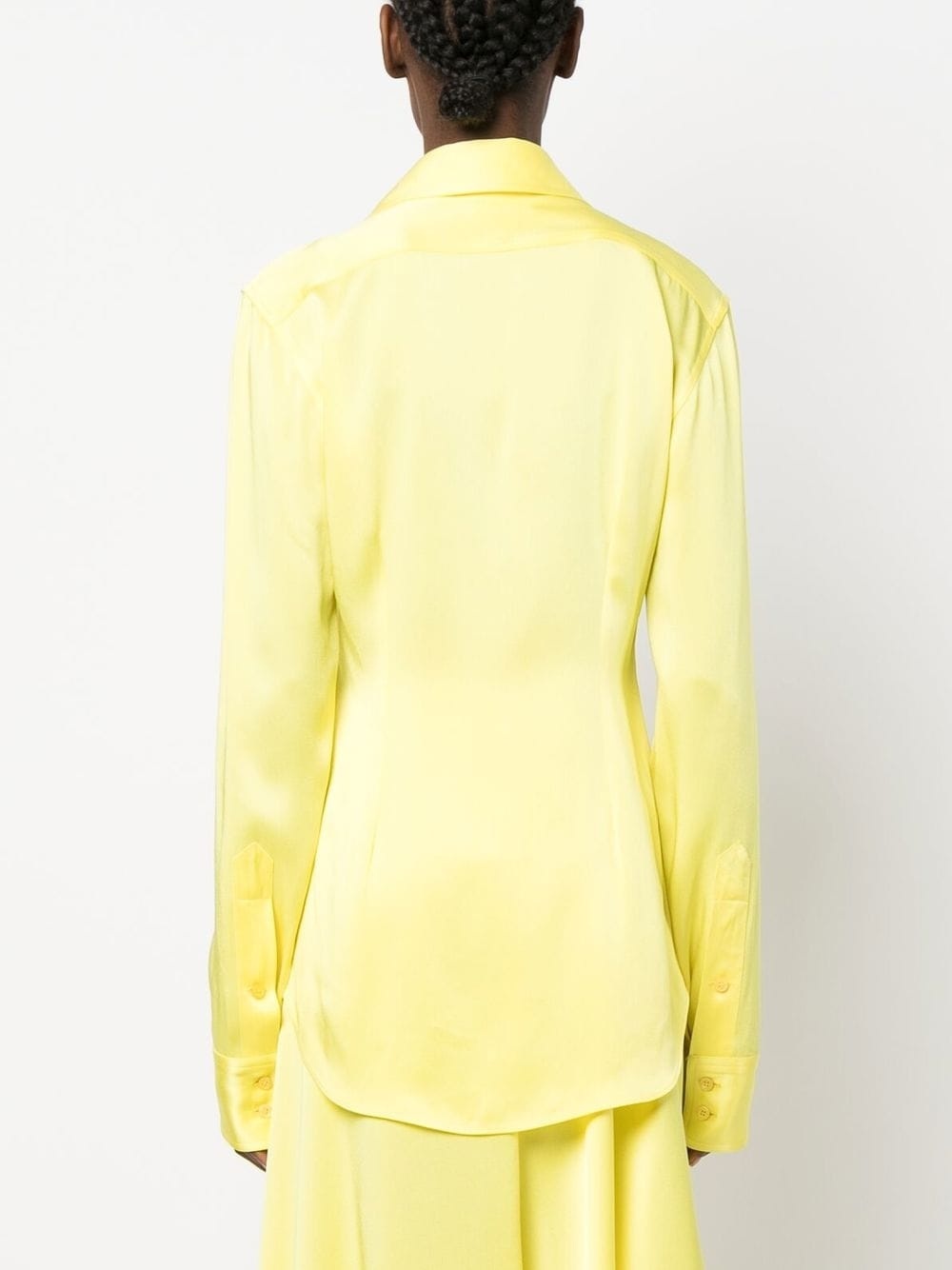 button-up satin shirt - 4