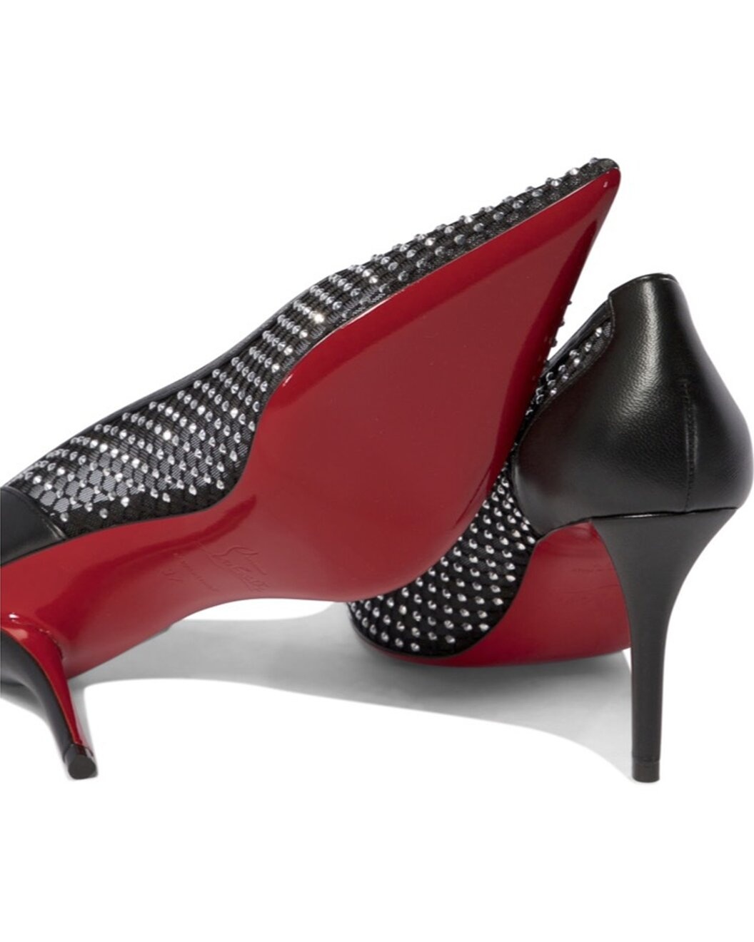 Christian Louboutin Apostropha Mesh Strass Pump - 5