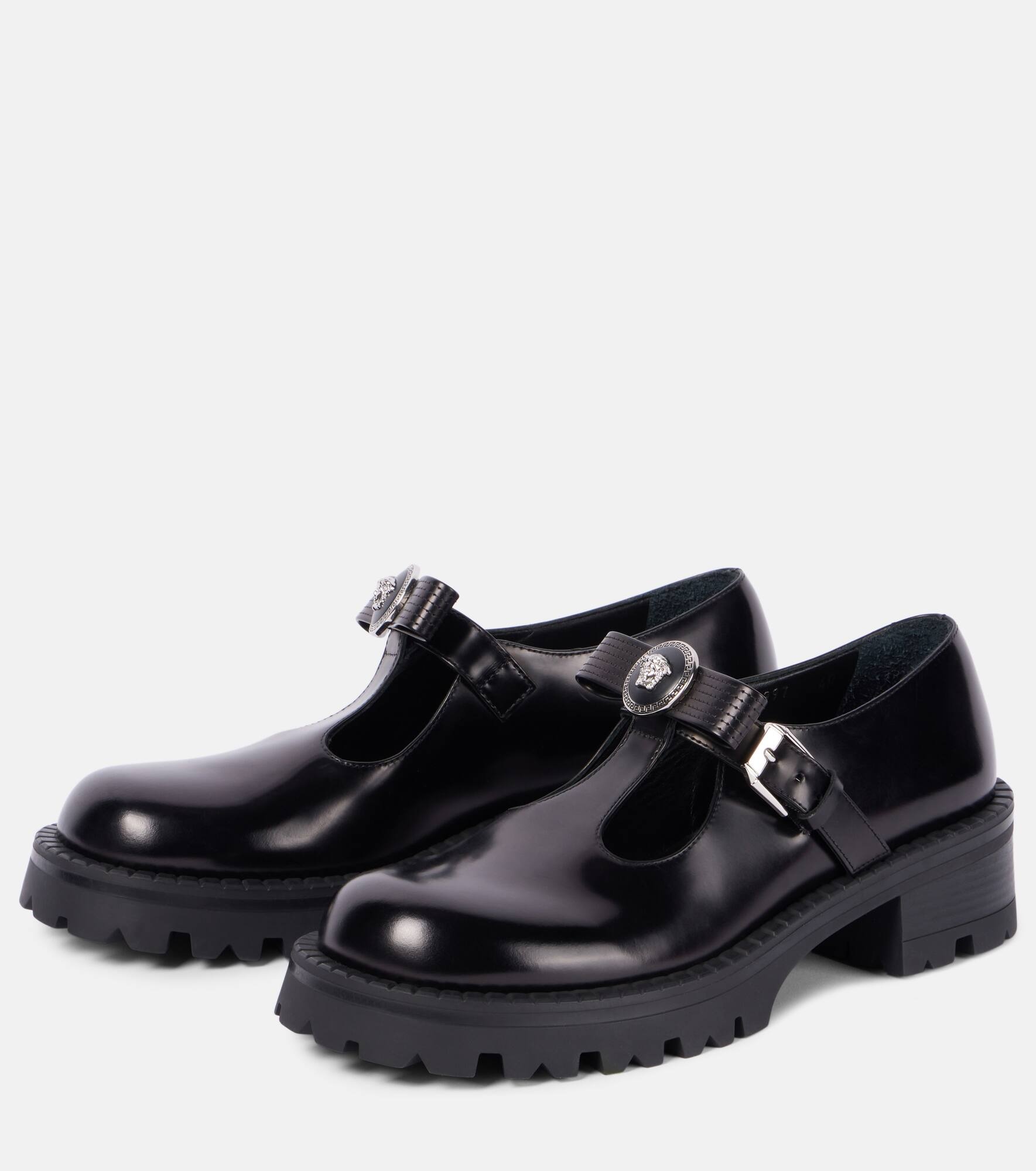Gianni Ribbon leather flats - 5