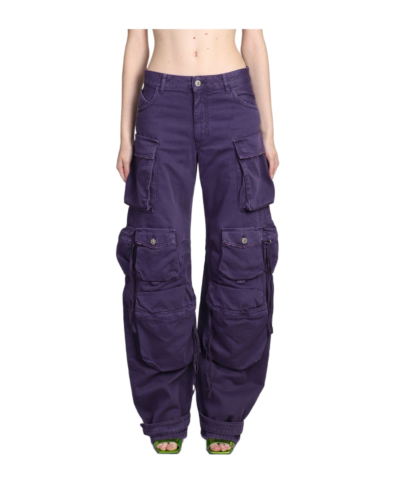 Fern Pants In Viola Cotton - 1