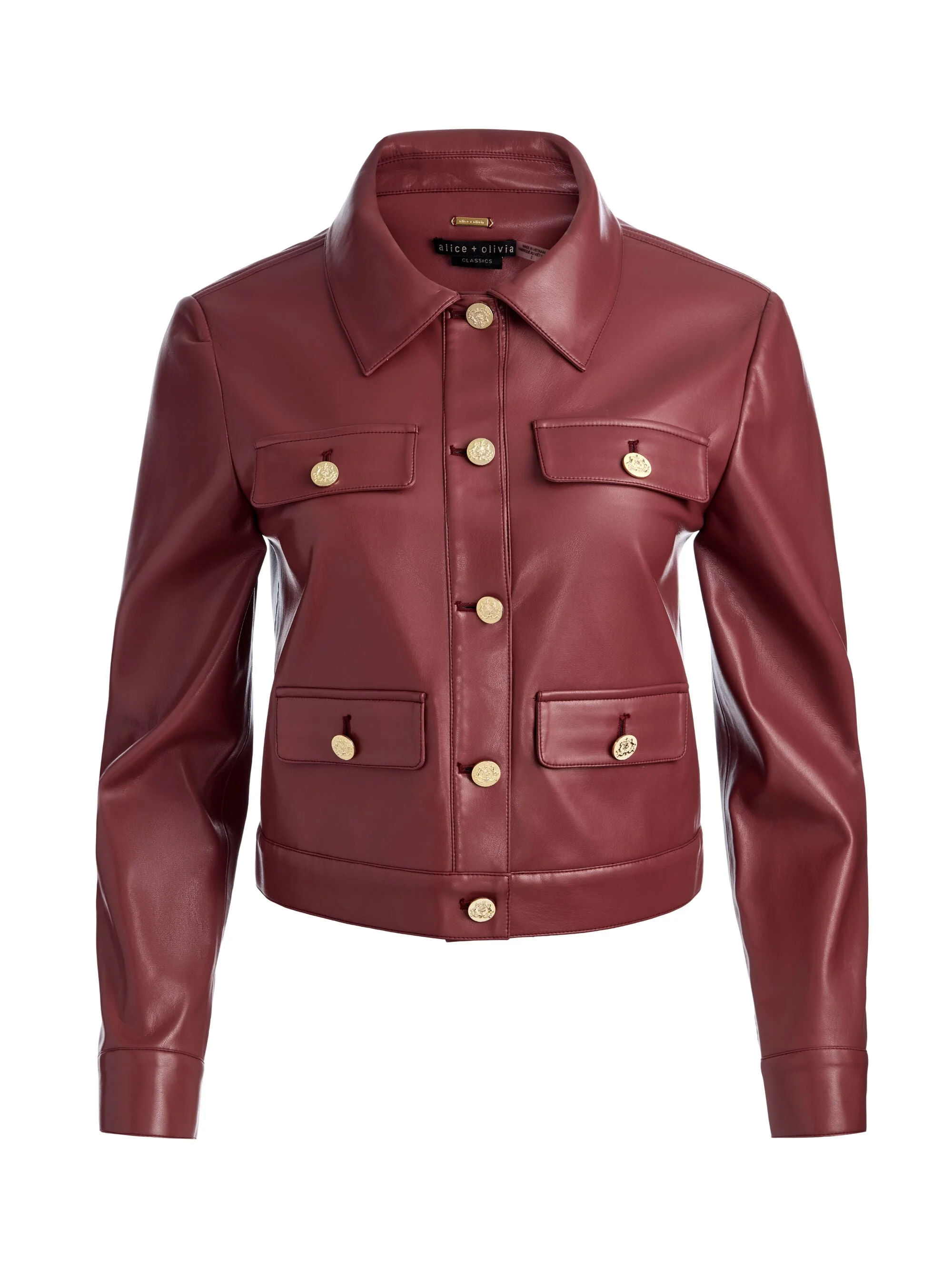 ALEX VEGAN CROPPED JACKET - 1