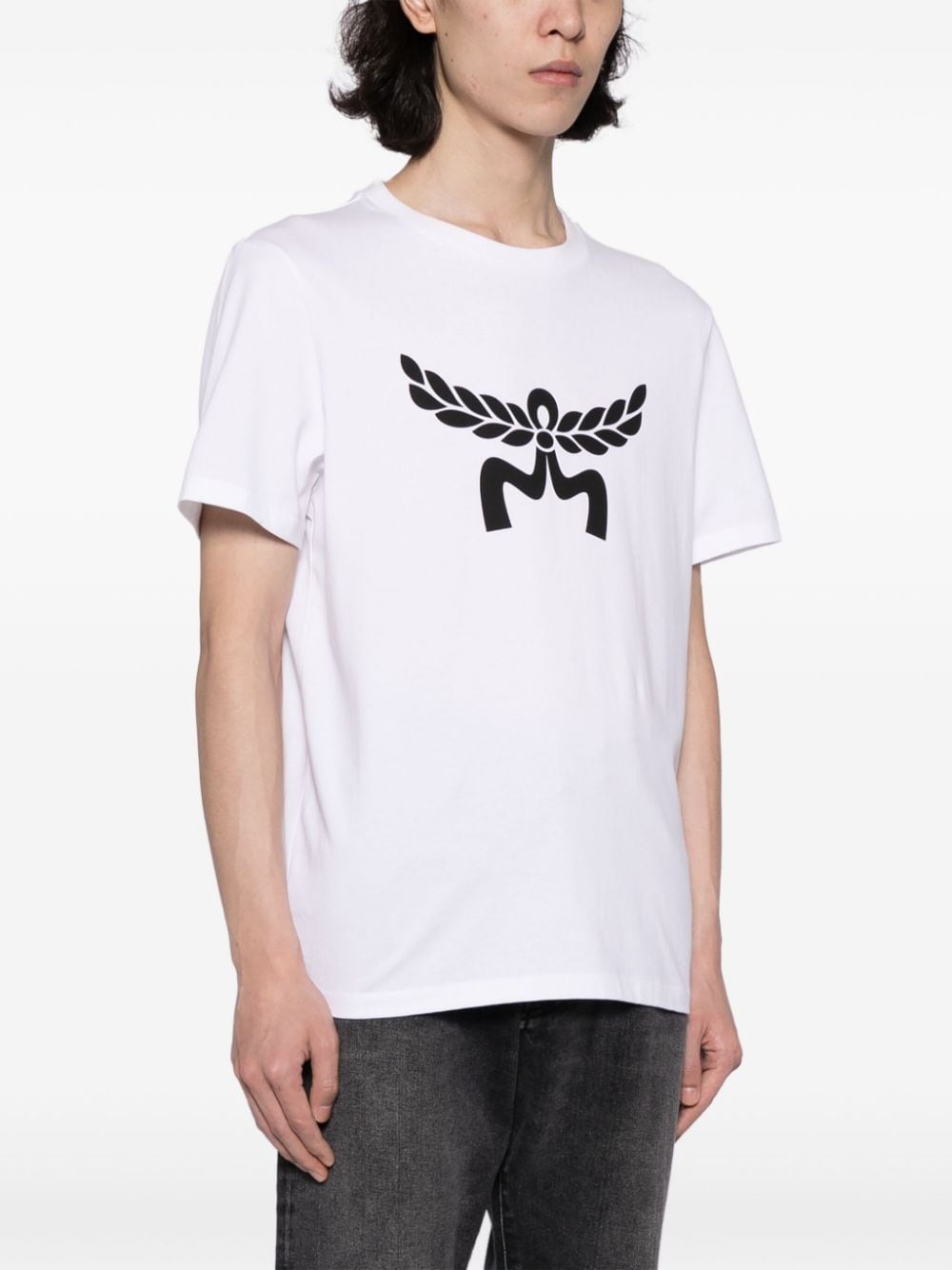 Laurel-logo cotton T-shirt - 4