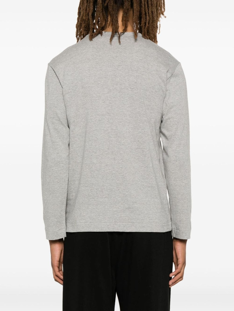Comme des Garçons Play U T-Shirt Black Emblem Knit 4