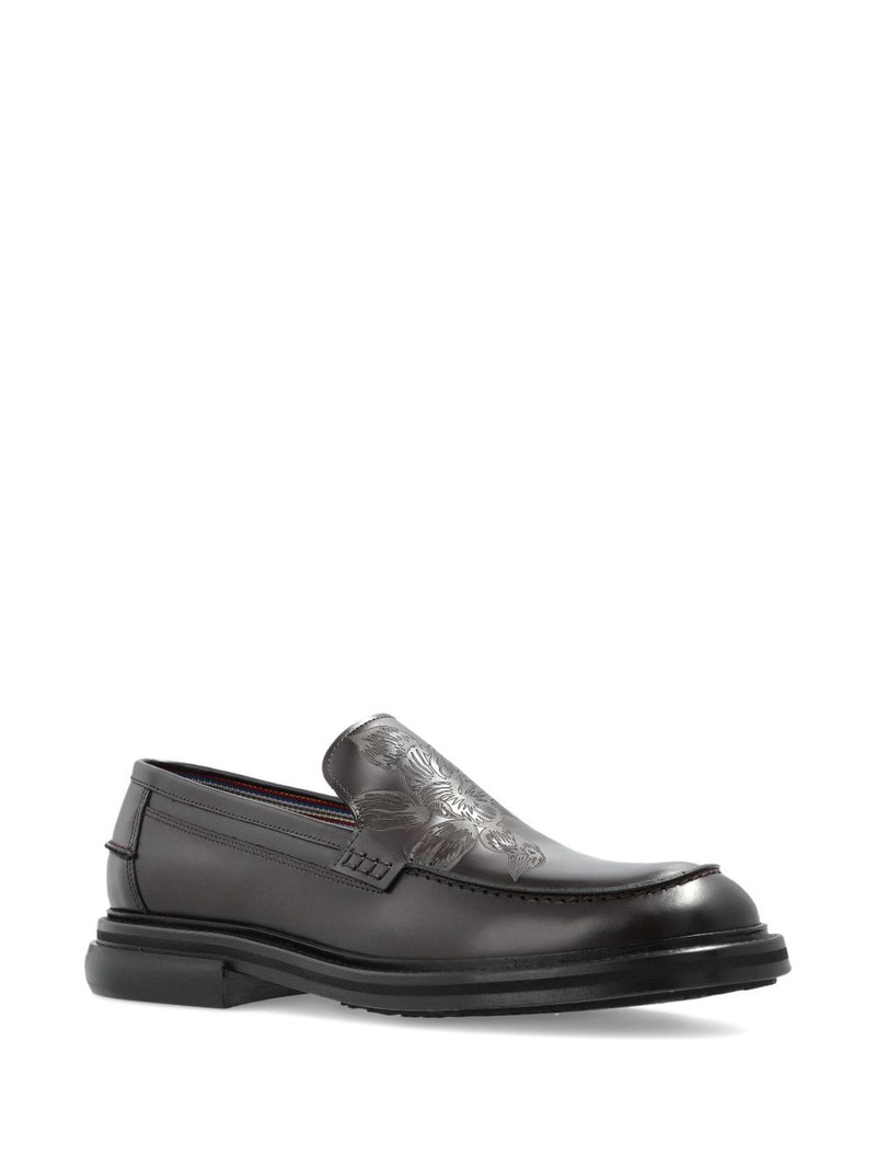 Paul Smith Camini floral-leather loafers outlook
