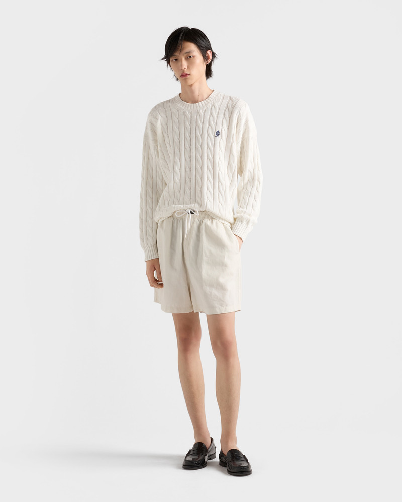 Prada Cotton crew-neck sweater outlook