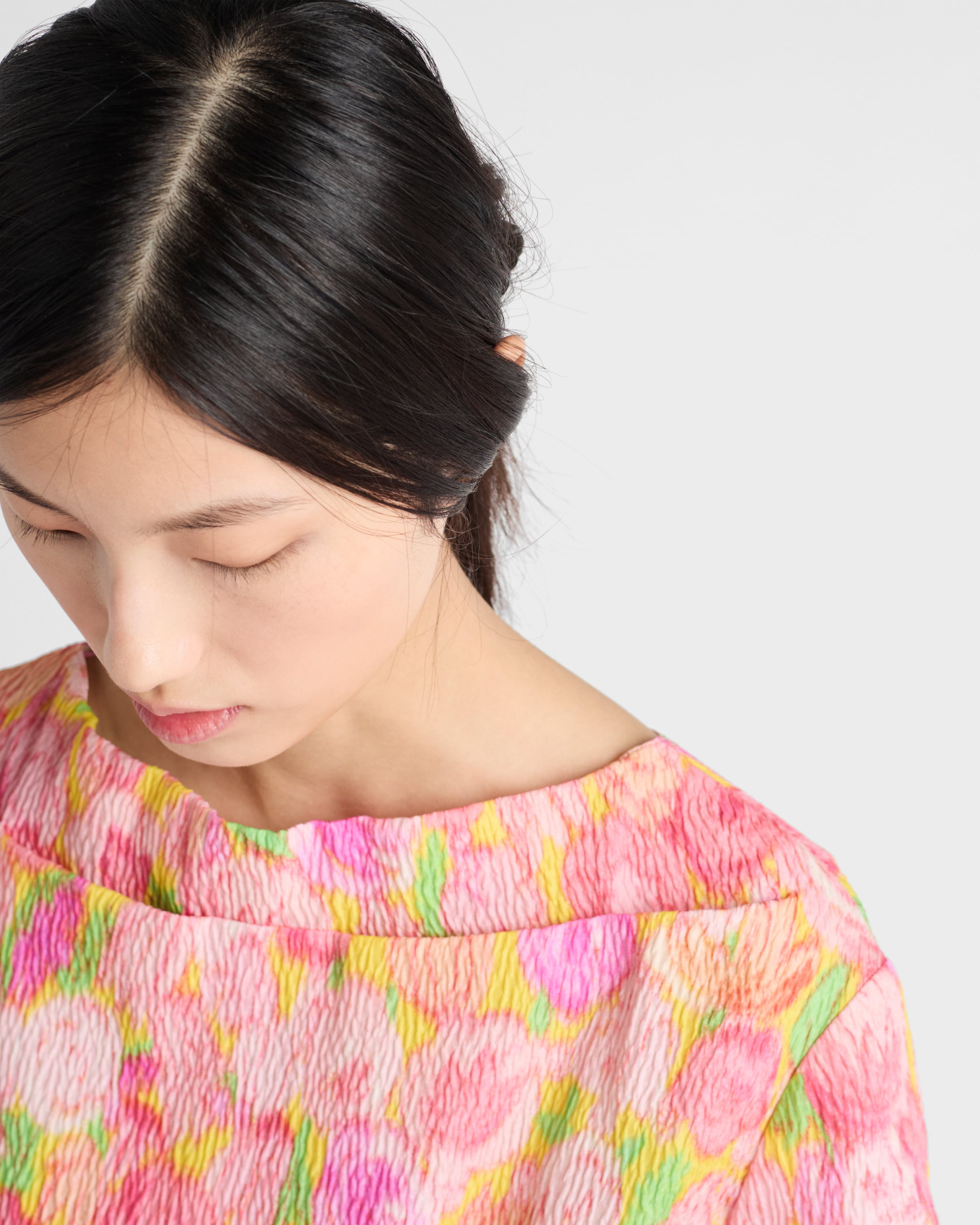 Floral print cloquet dress - 6