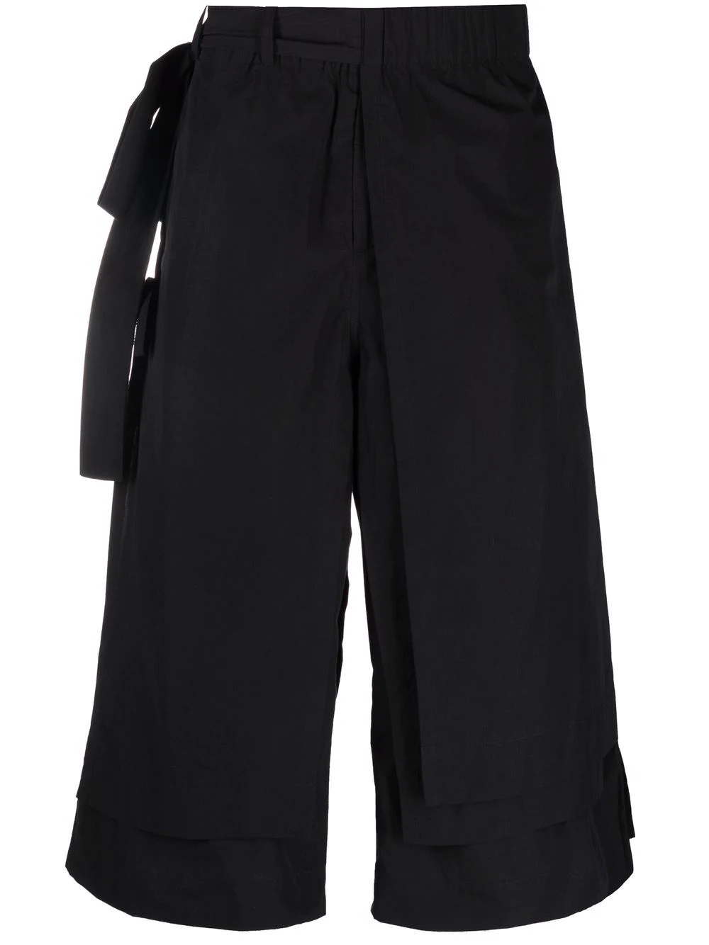 wide leg cropped trousers - 1