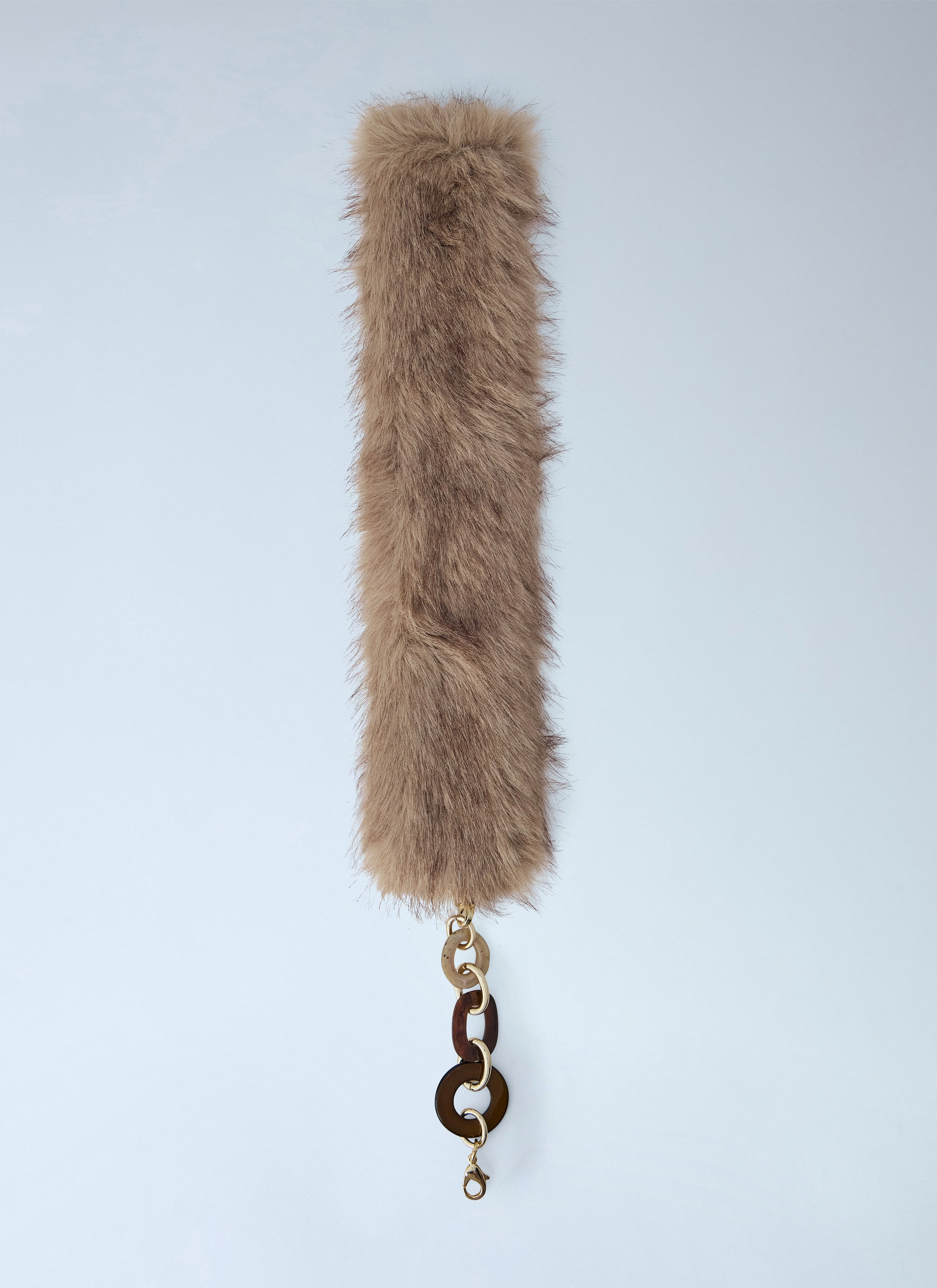 Max Mara Women Faux Fur Collar With Chain Links - 1