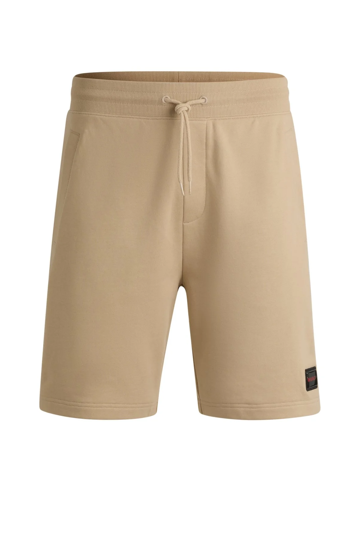 COTTON-TERRY RELAXED-FIT SHORTS WITH LOGO TRIM - 1
