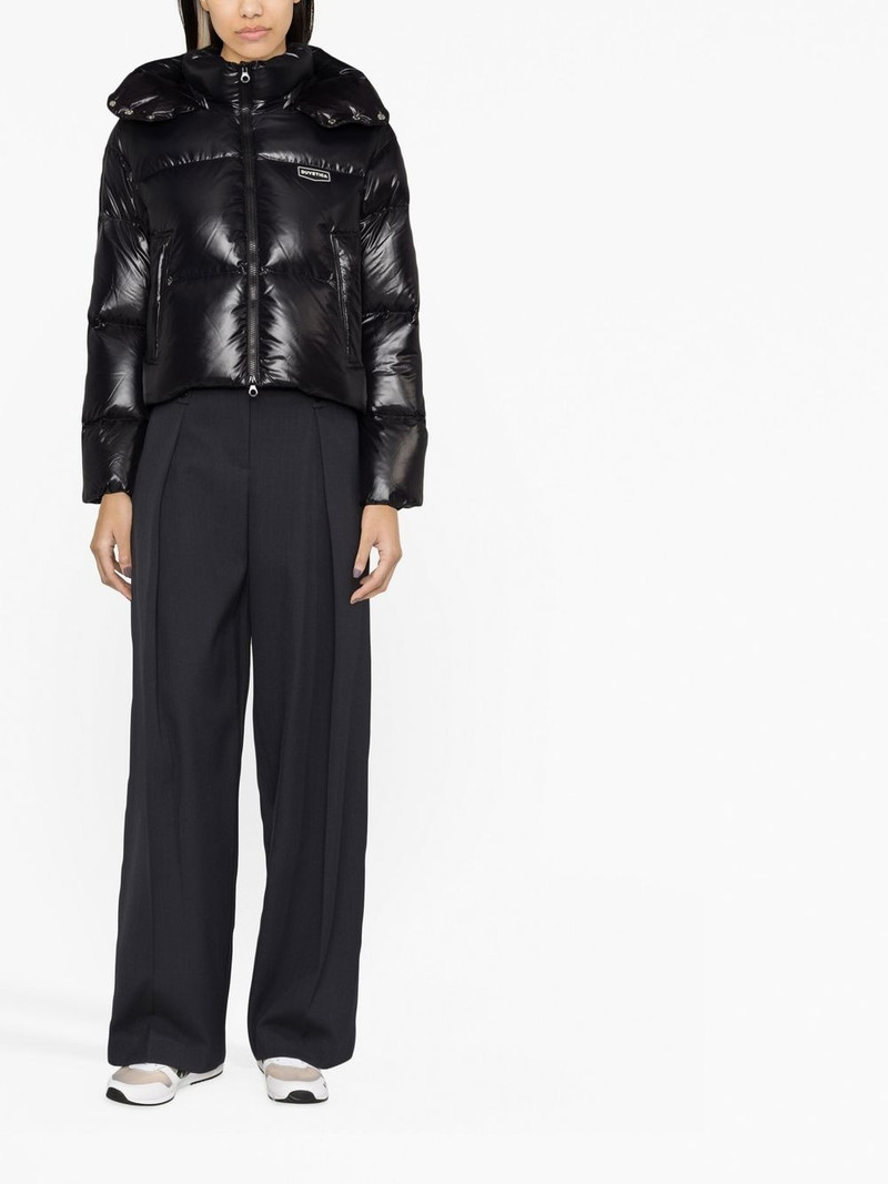DUVETICA logo-patch puffer jacket outlook
